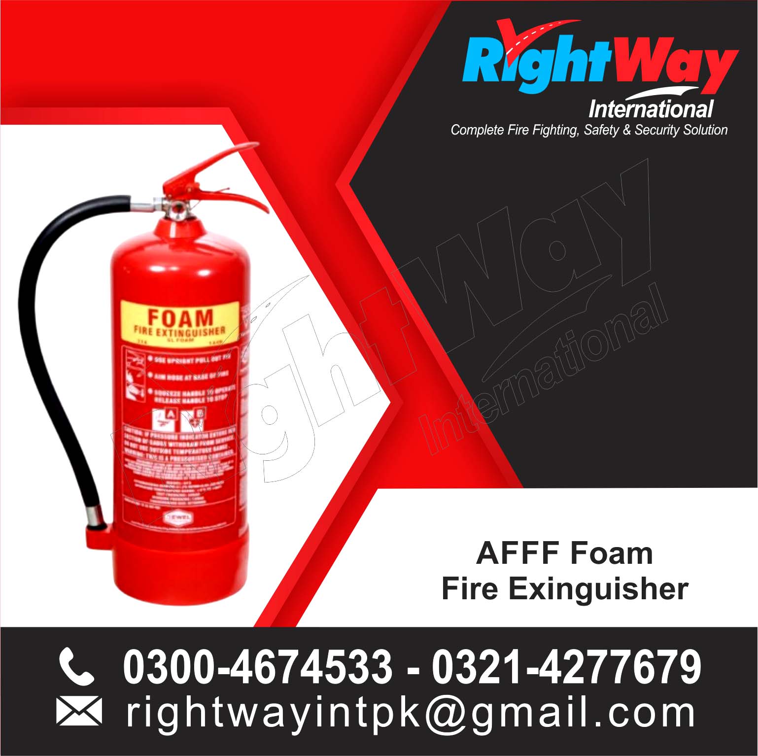 AFFF Foam Fire Extinguisher