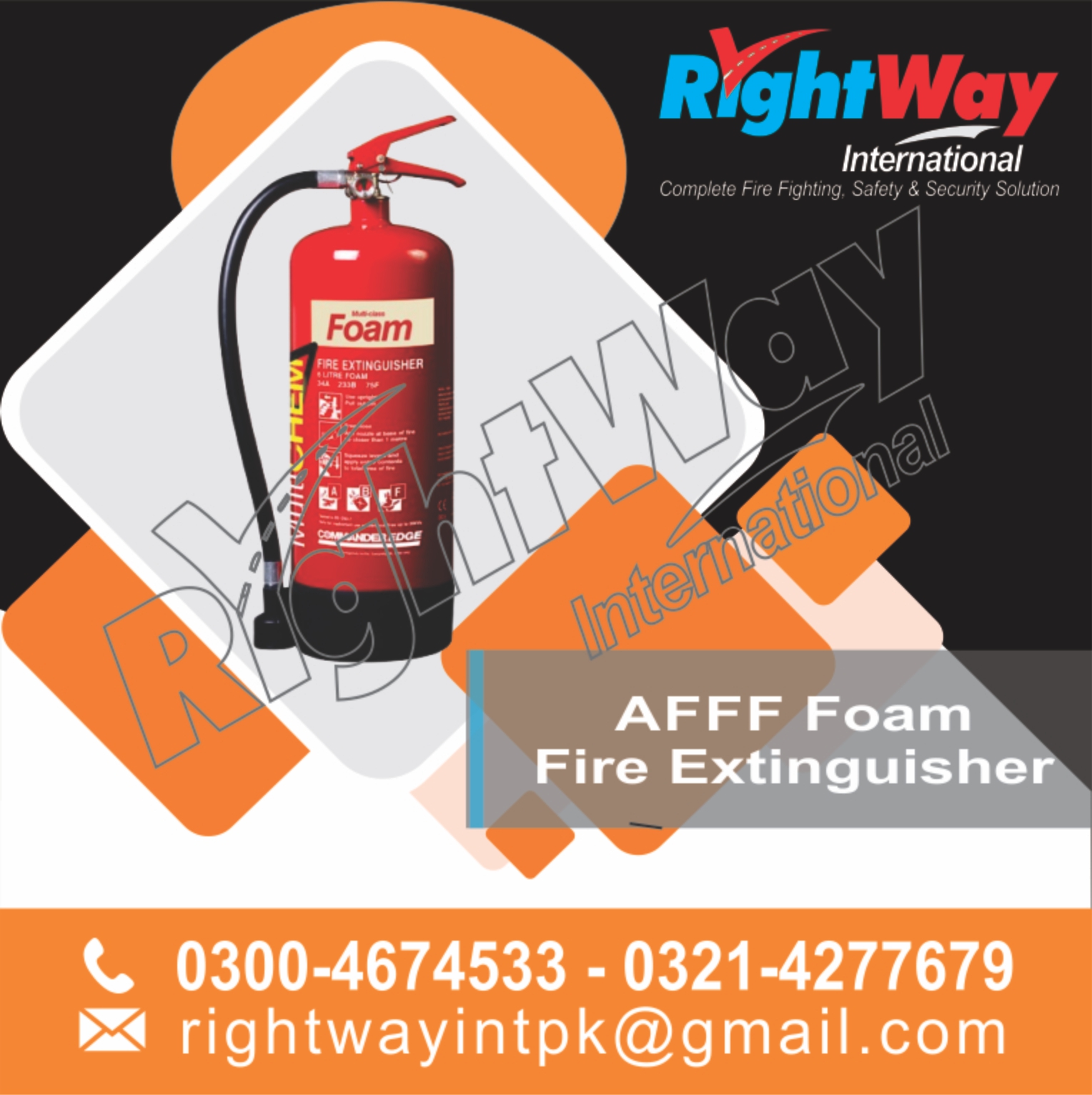 AFFF Foam Fire Extinguisher