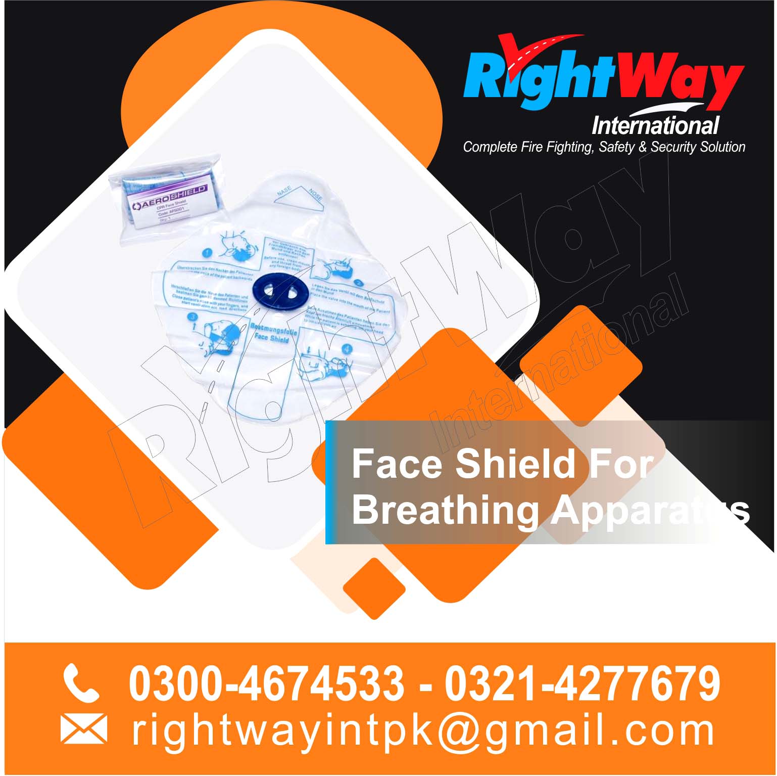 Face Shield for Breathing Apparatus