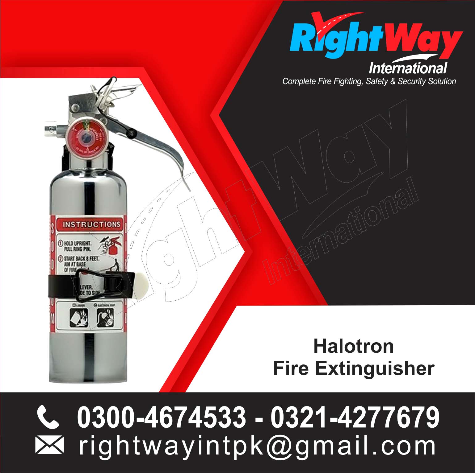 Halotron Fire Extinguisher