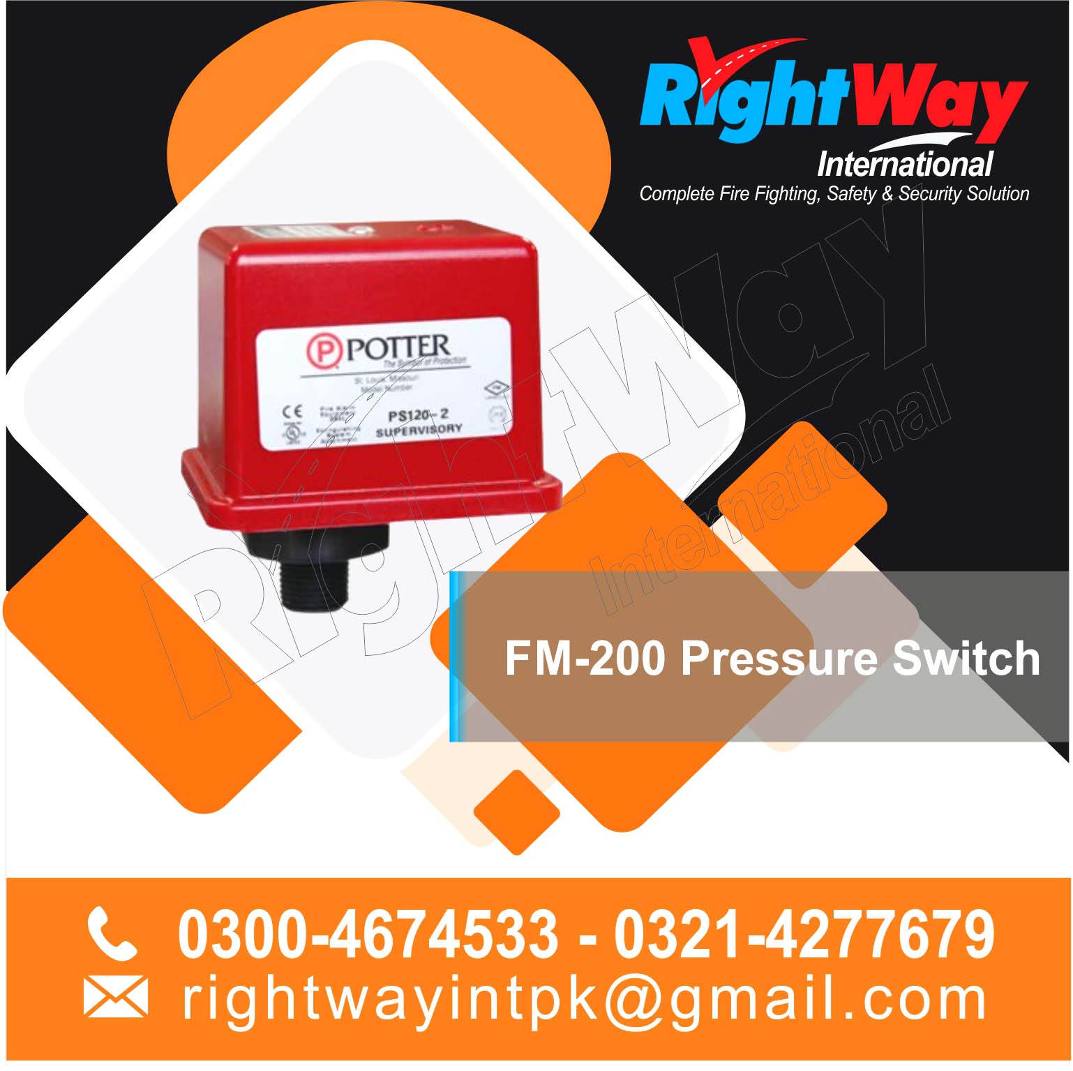 FM-200 Pressure Switch