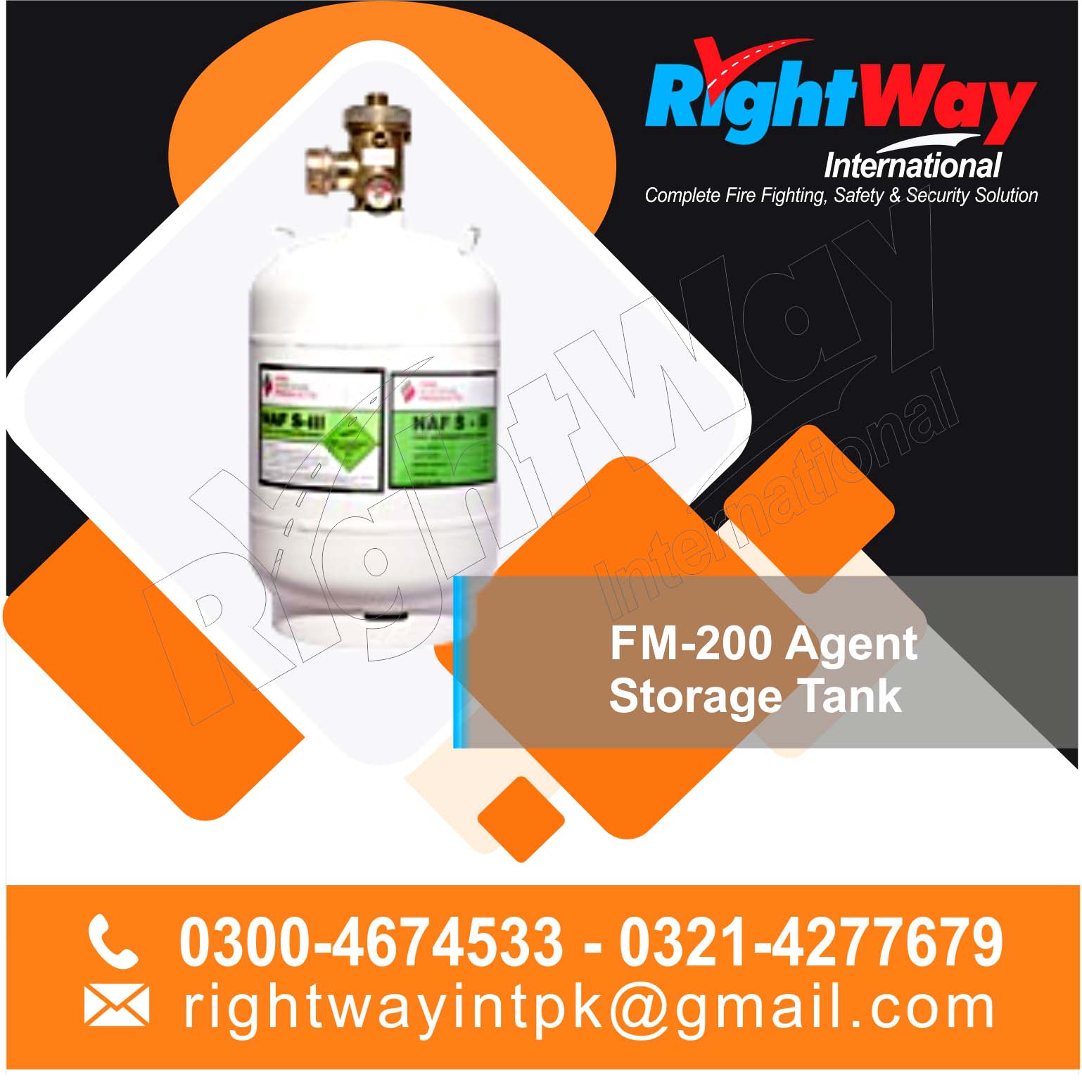 FM-200 Agent Storage Tank