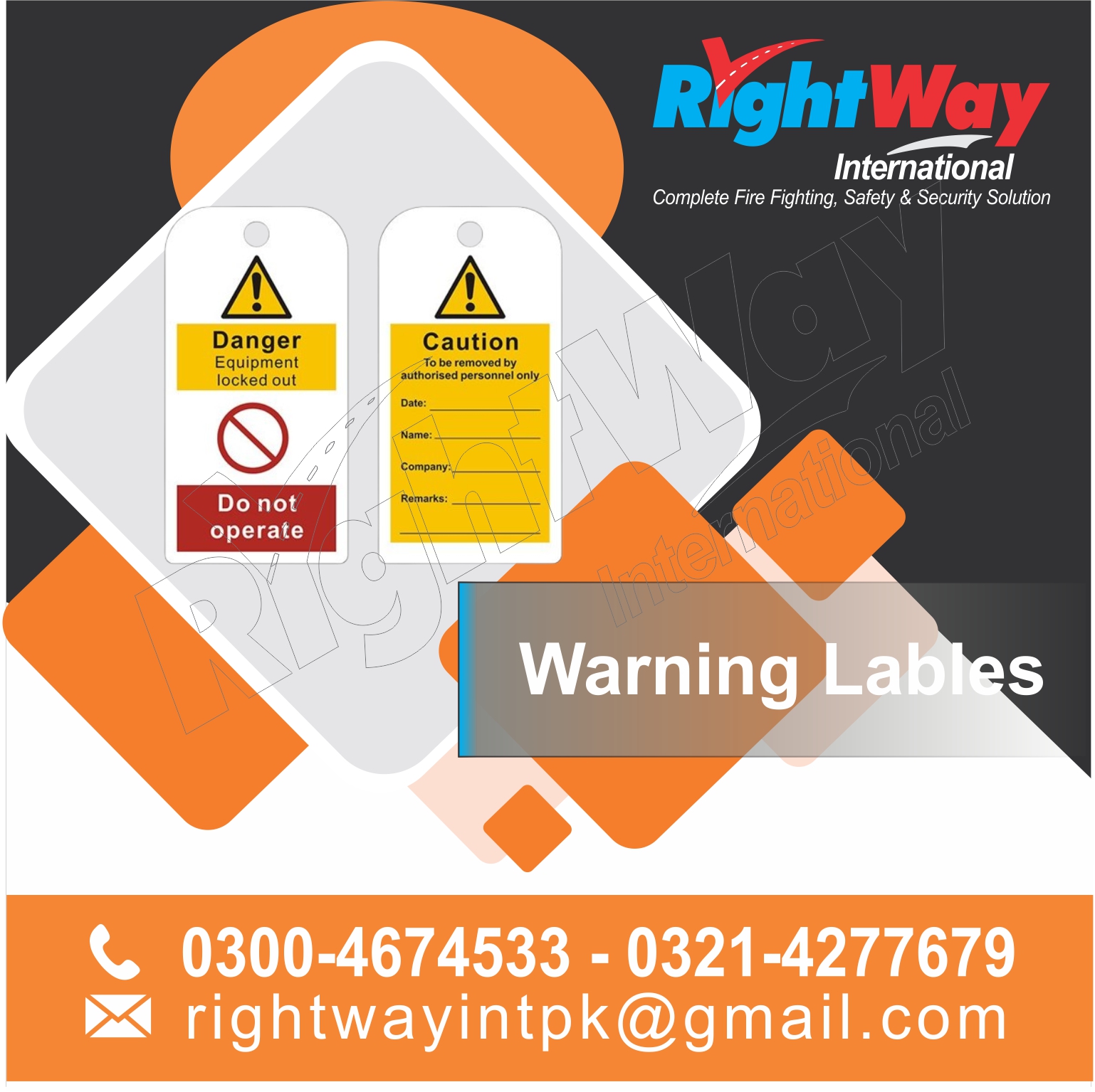 Lockout Warning Labels