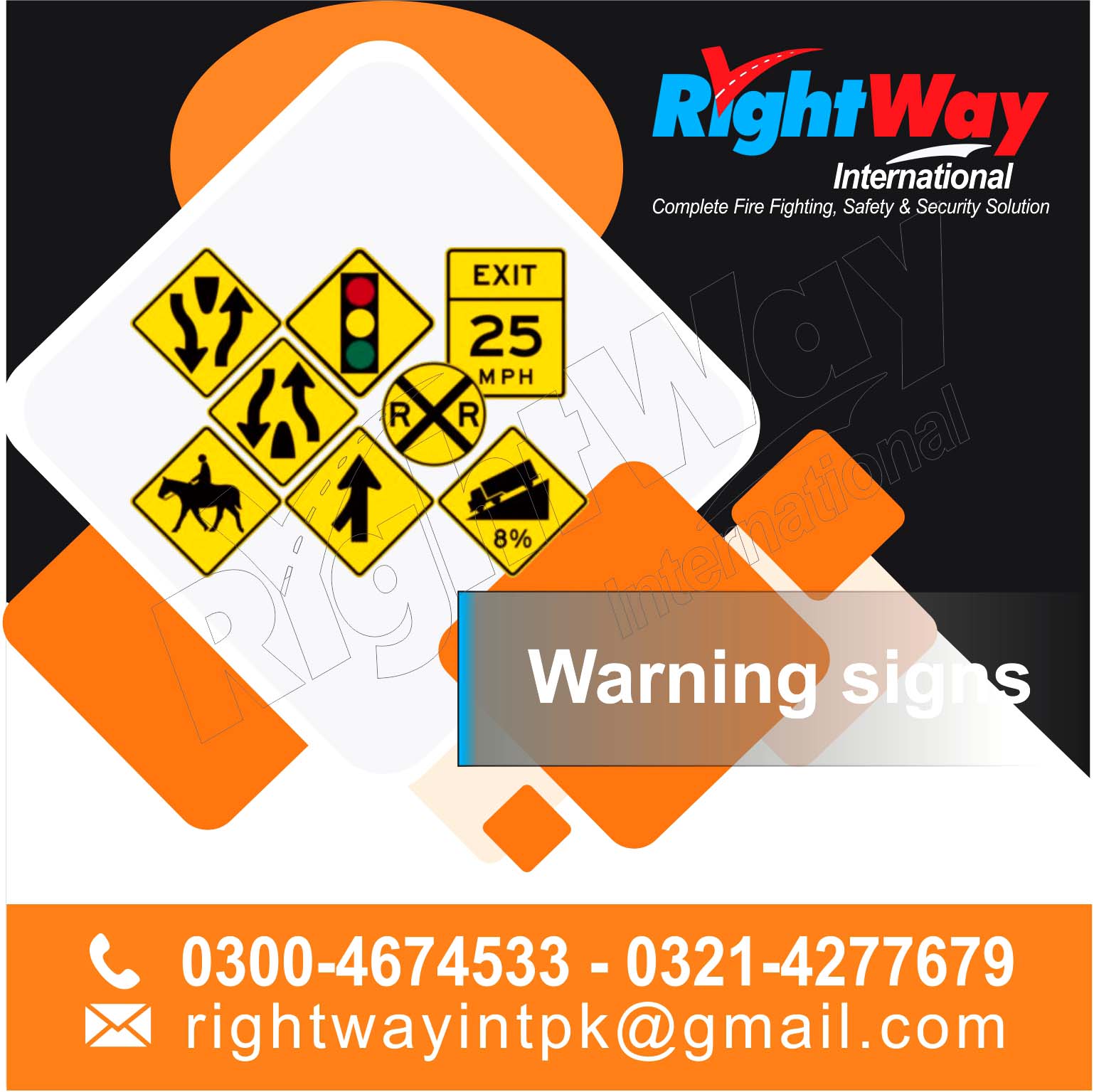 Road Safety Warning Signs