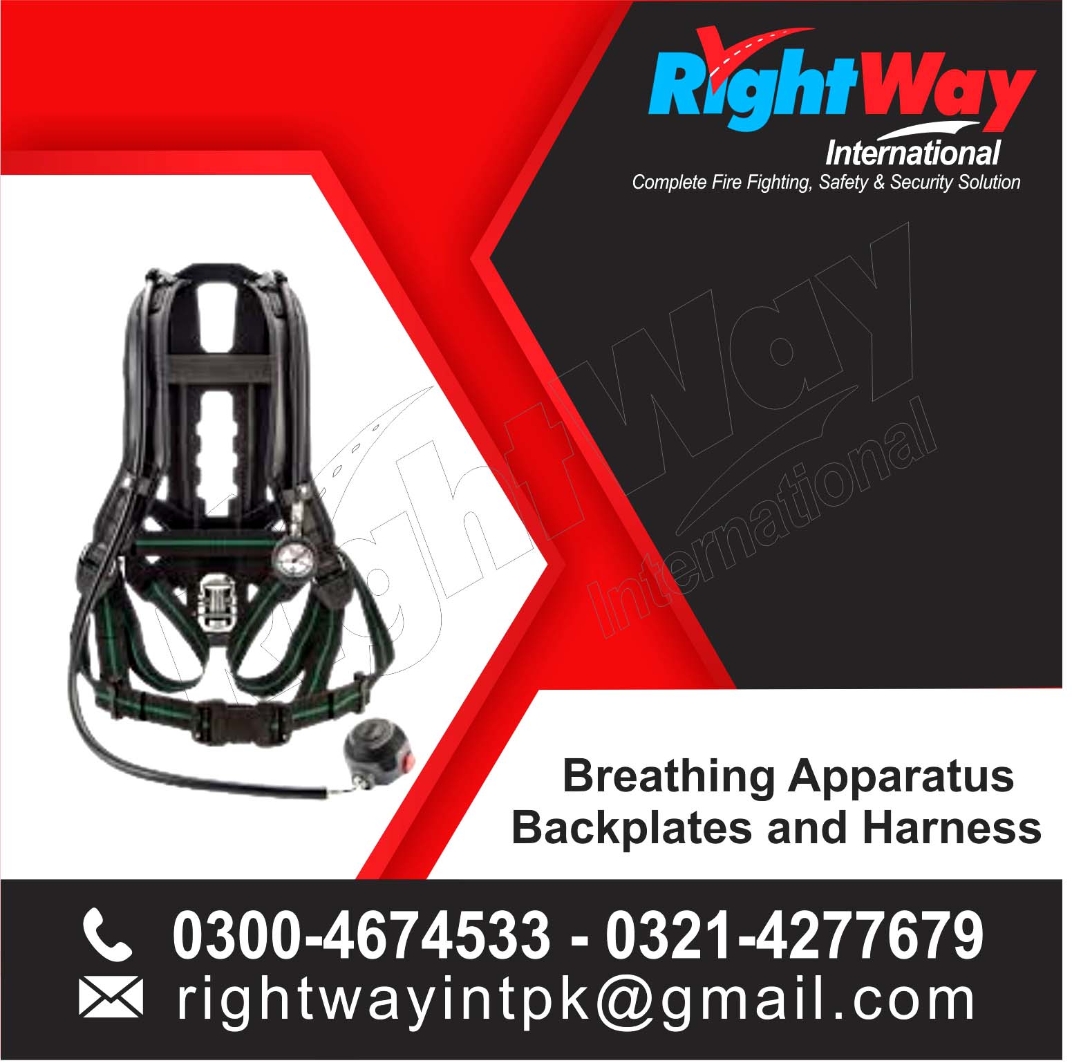 Breathing Apparatus Backplates and Harness