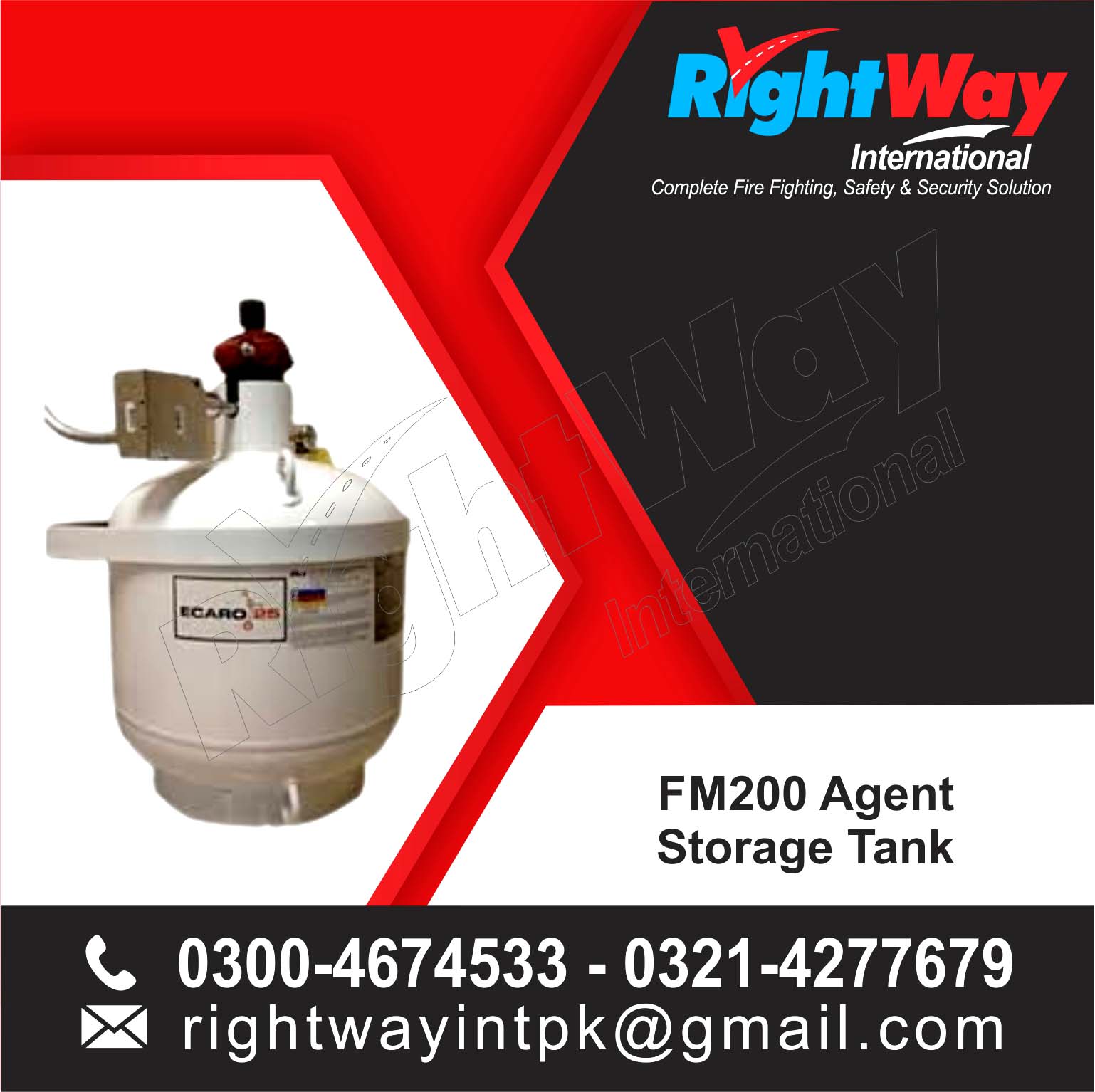 FM200 Agent Storage Tank