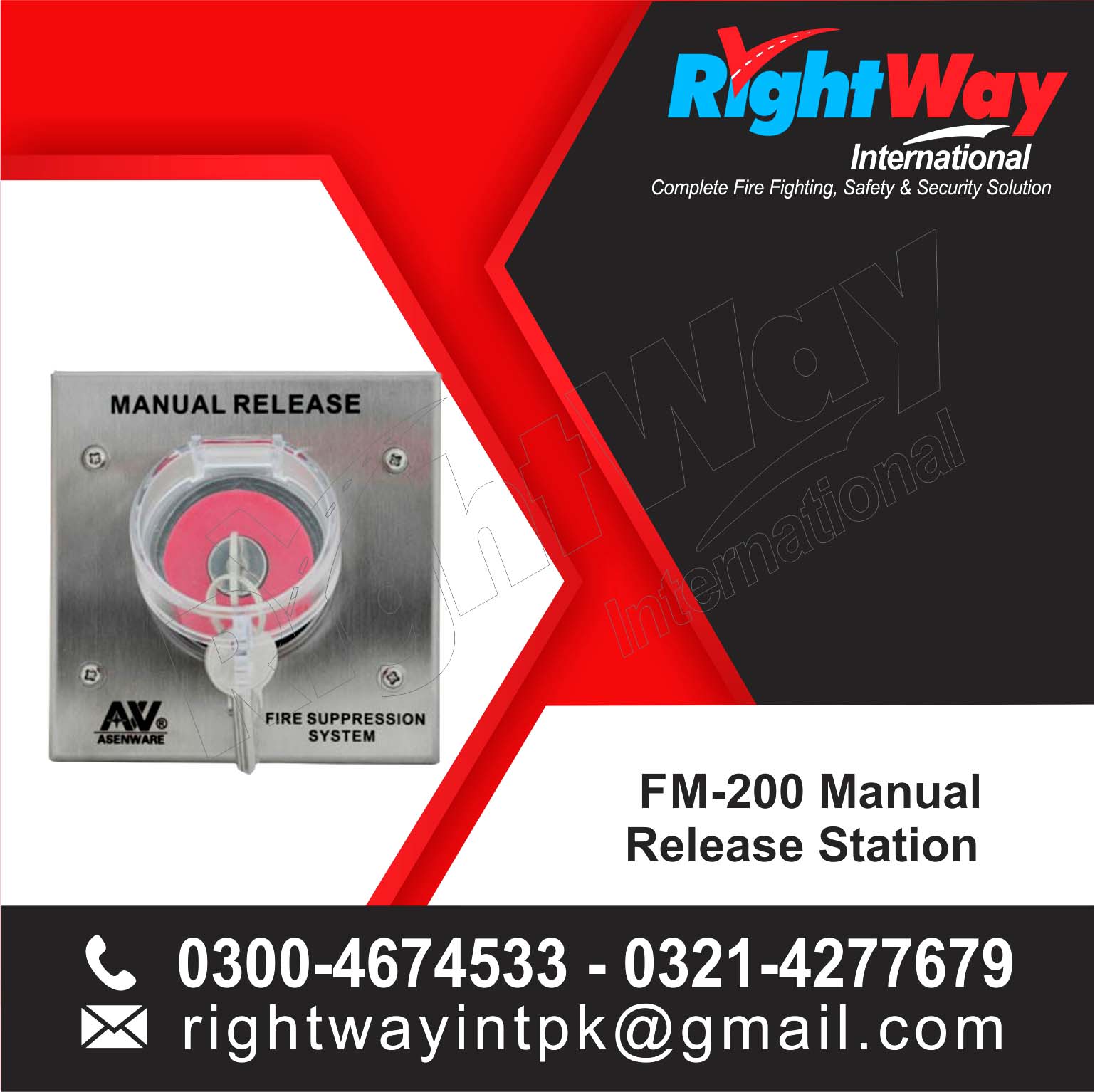 FM200 Manual Release Station