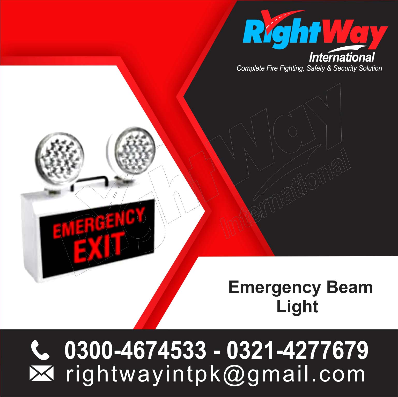 Emergency Exit Beam Light