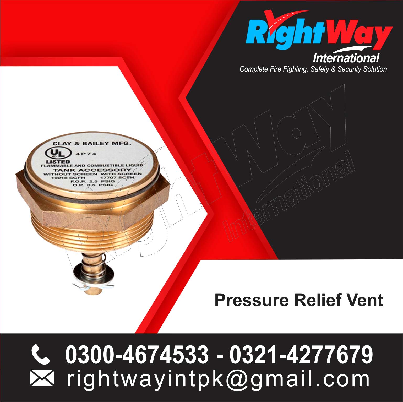FM200 Pressure Relief Vent
