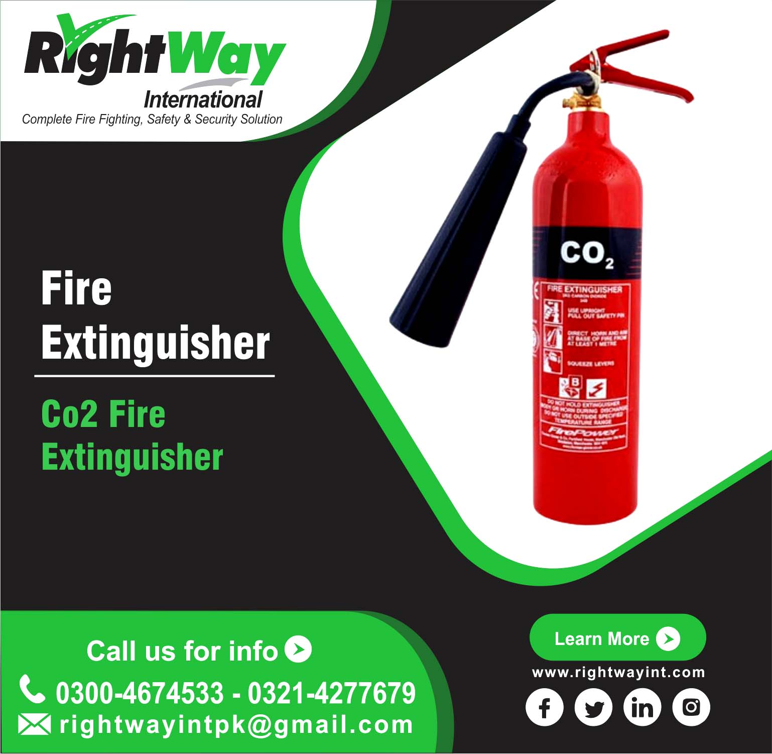 CO2 Fire Extinguisher Full Specification