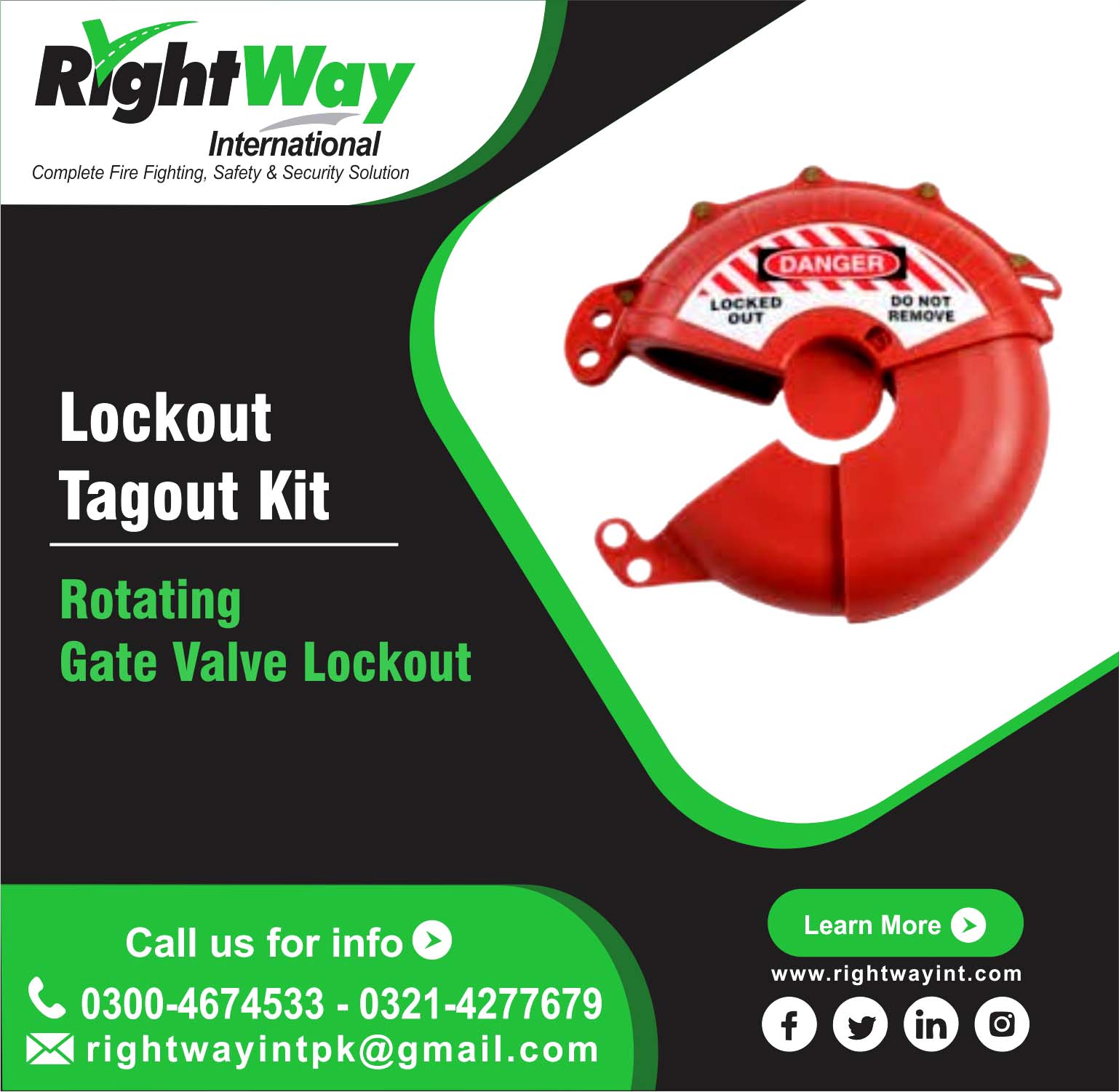 Rotating Gate Valve Lockout