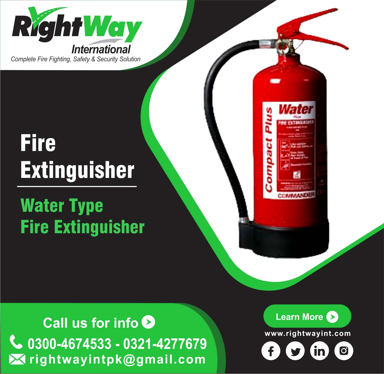 Water Type Fire Extinguisher Full Specifications