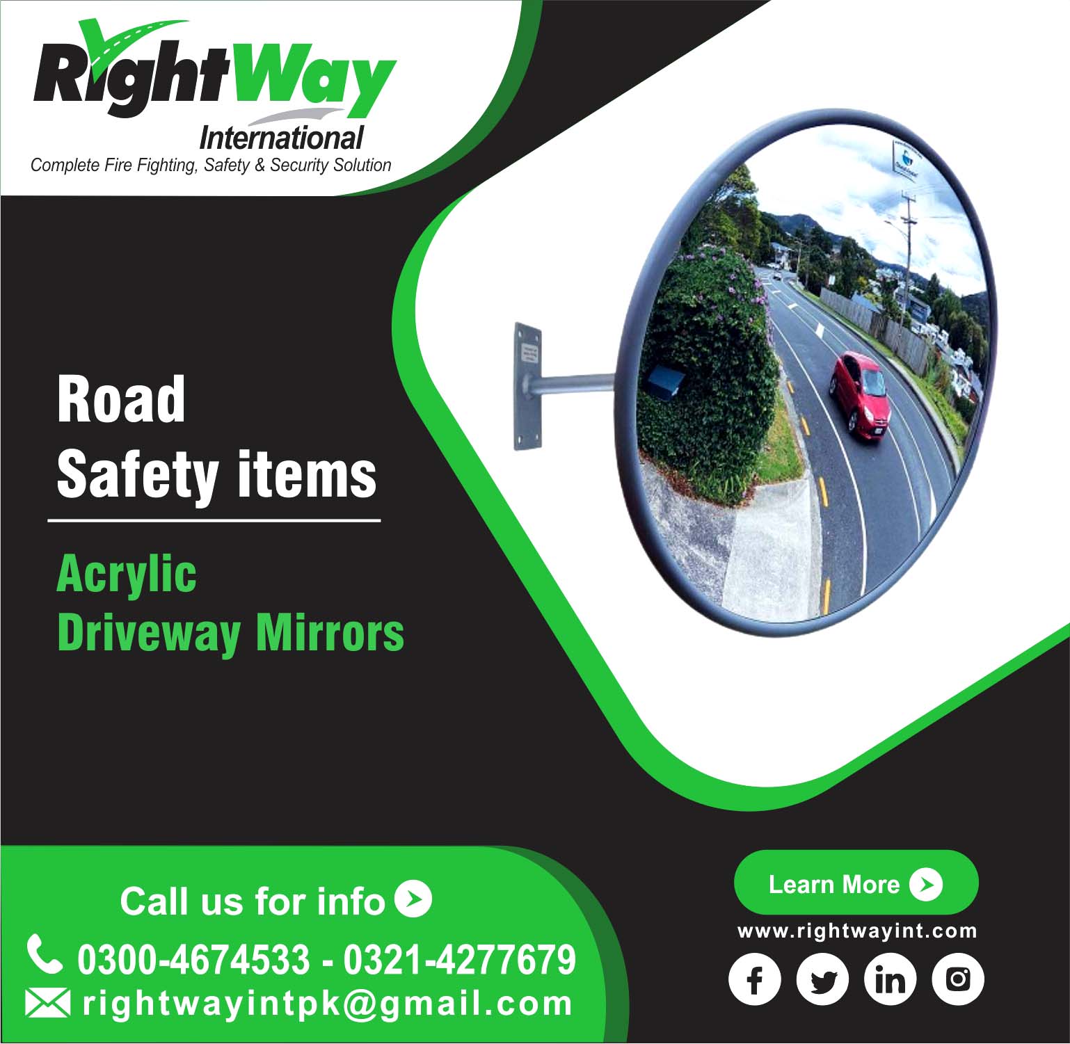 Acrylic Driveway Mirrors