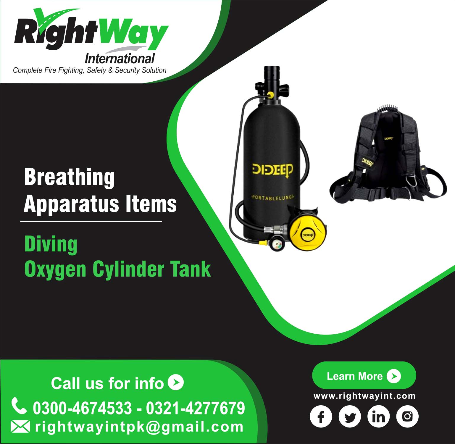 Diving Oxygen Cylinder Tank