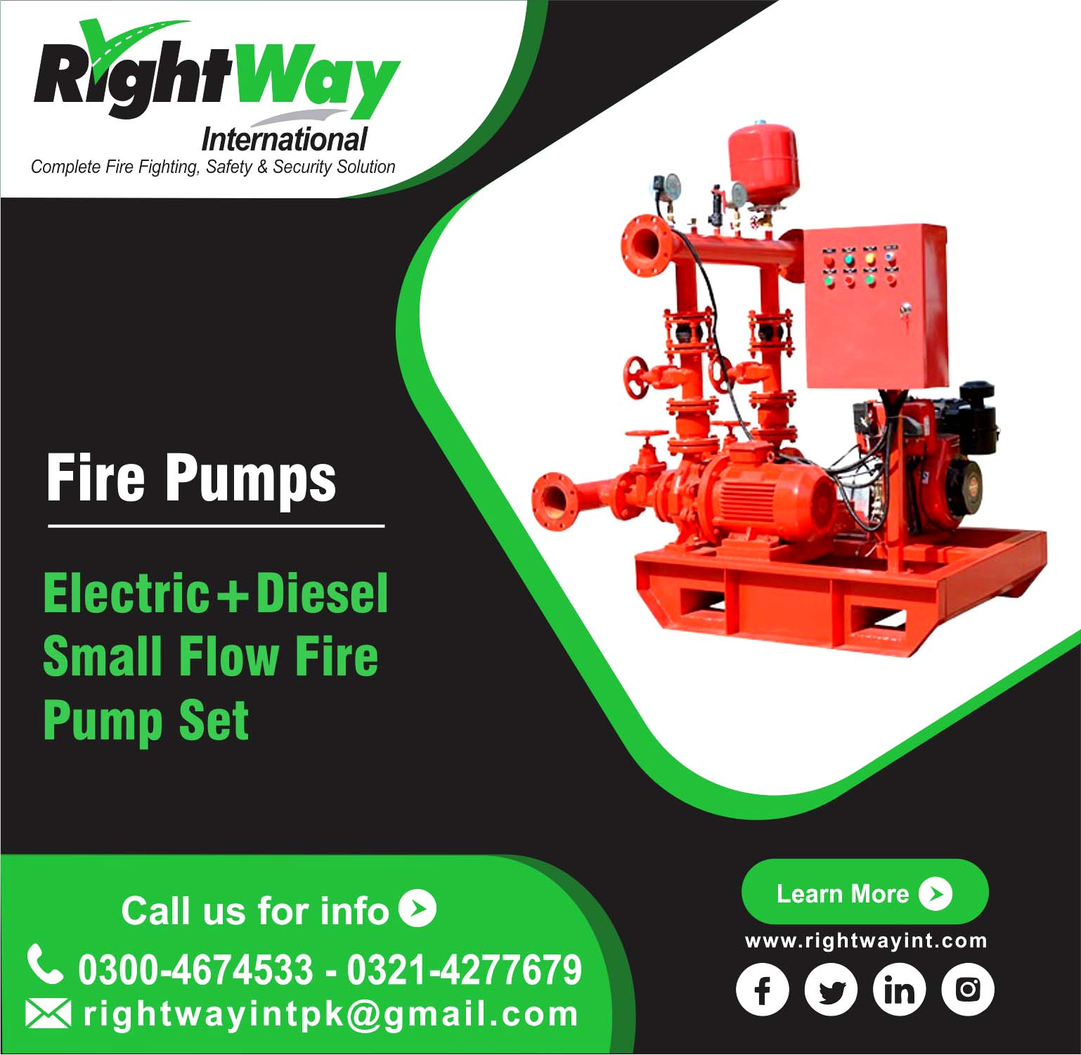 Electric+Diesel Small Flow Fire Pump Set