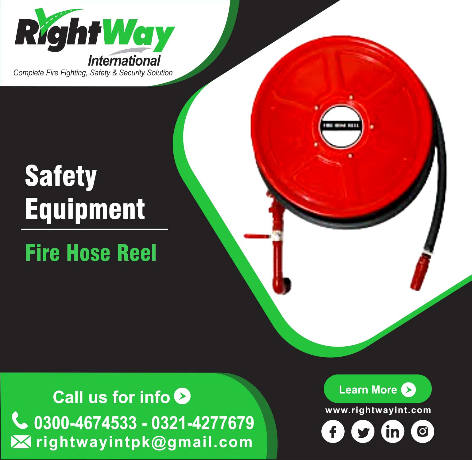 Swinging Fire Hose Reel