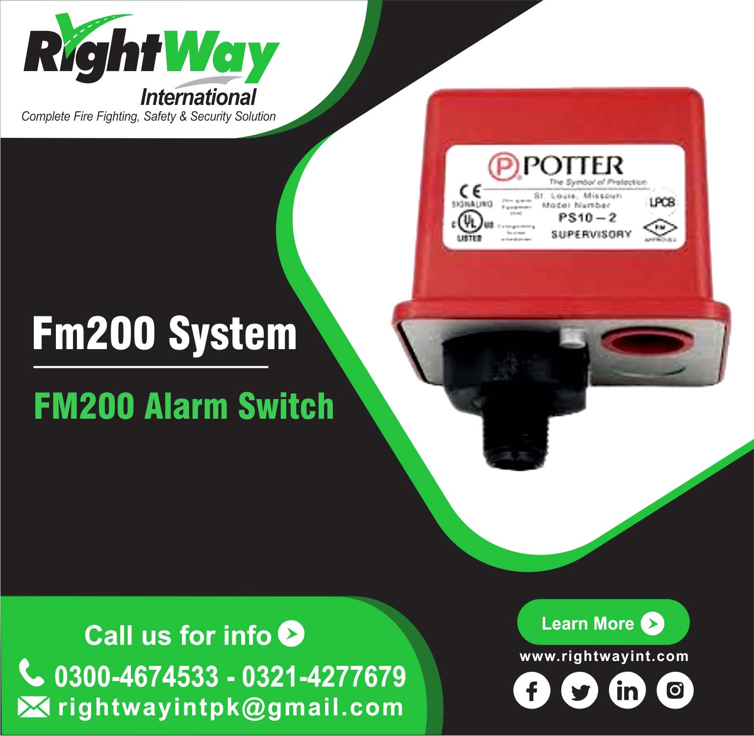 FM200 Alarm Switch