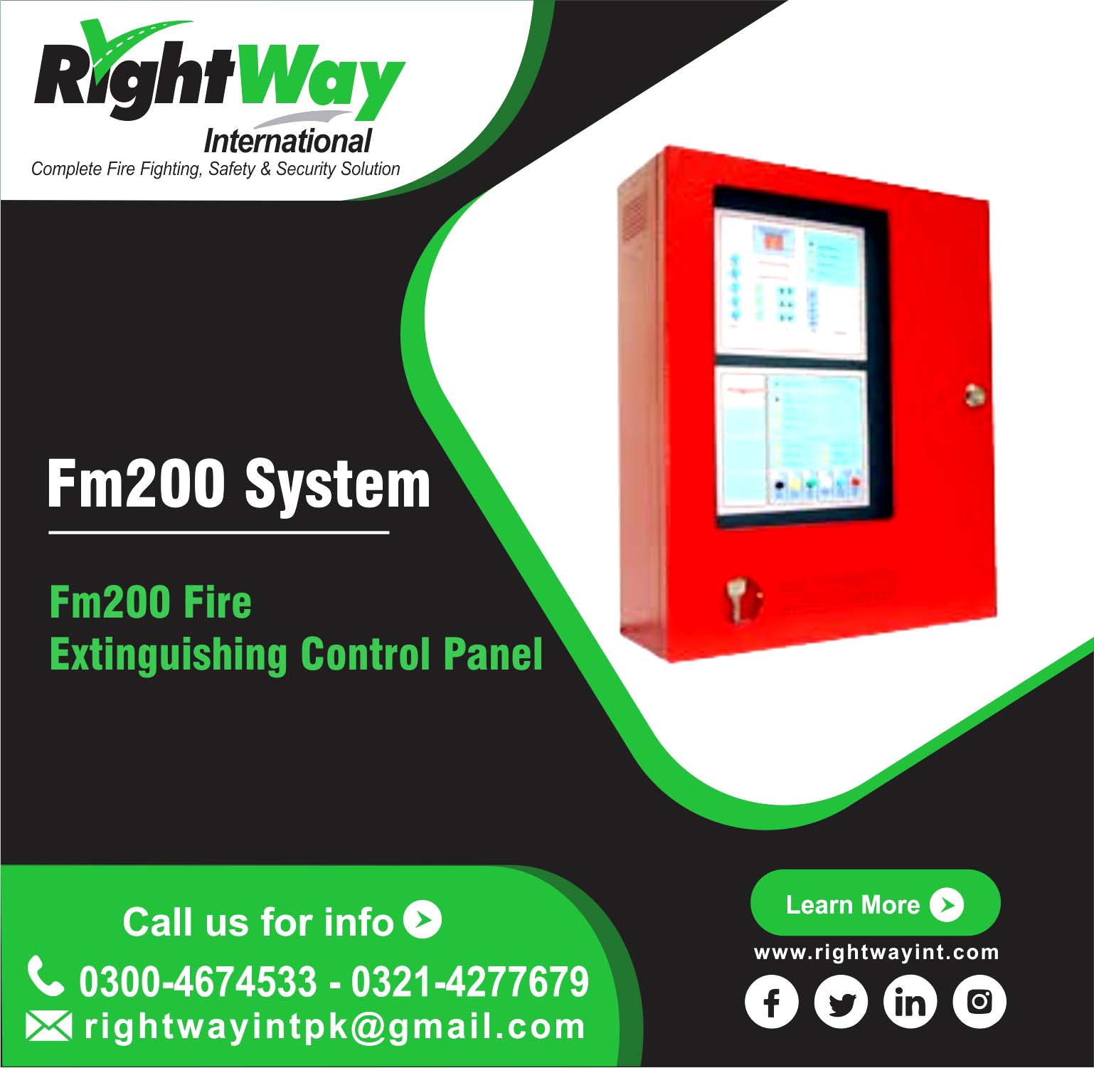 FM200 Fire Extinguishing Control Panel