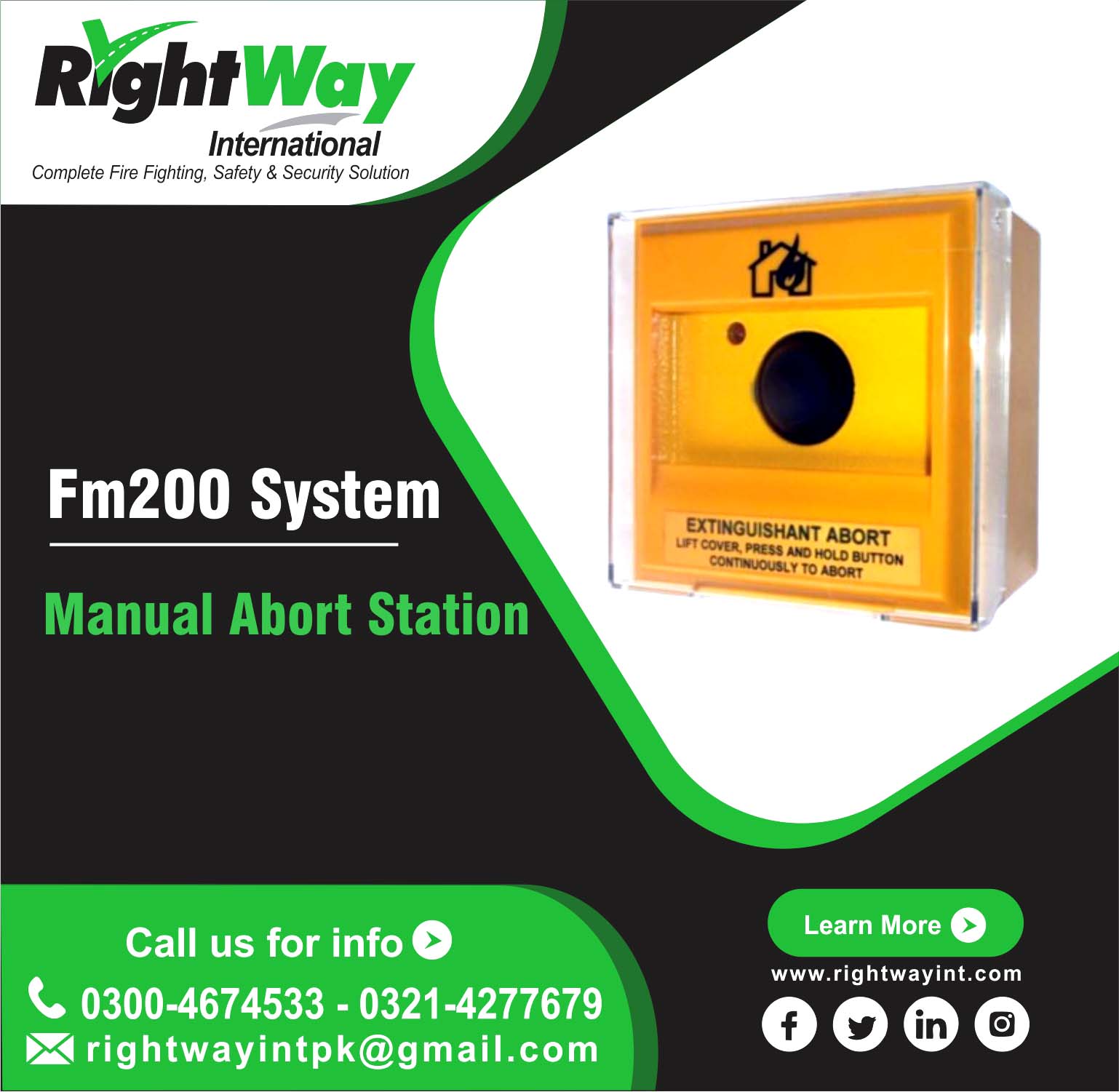 FM200 Manual Abort Station