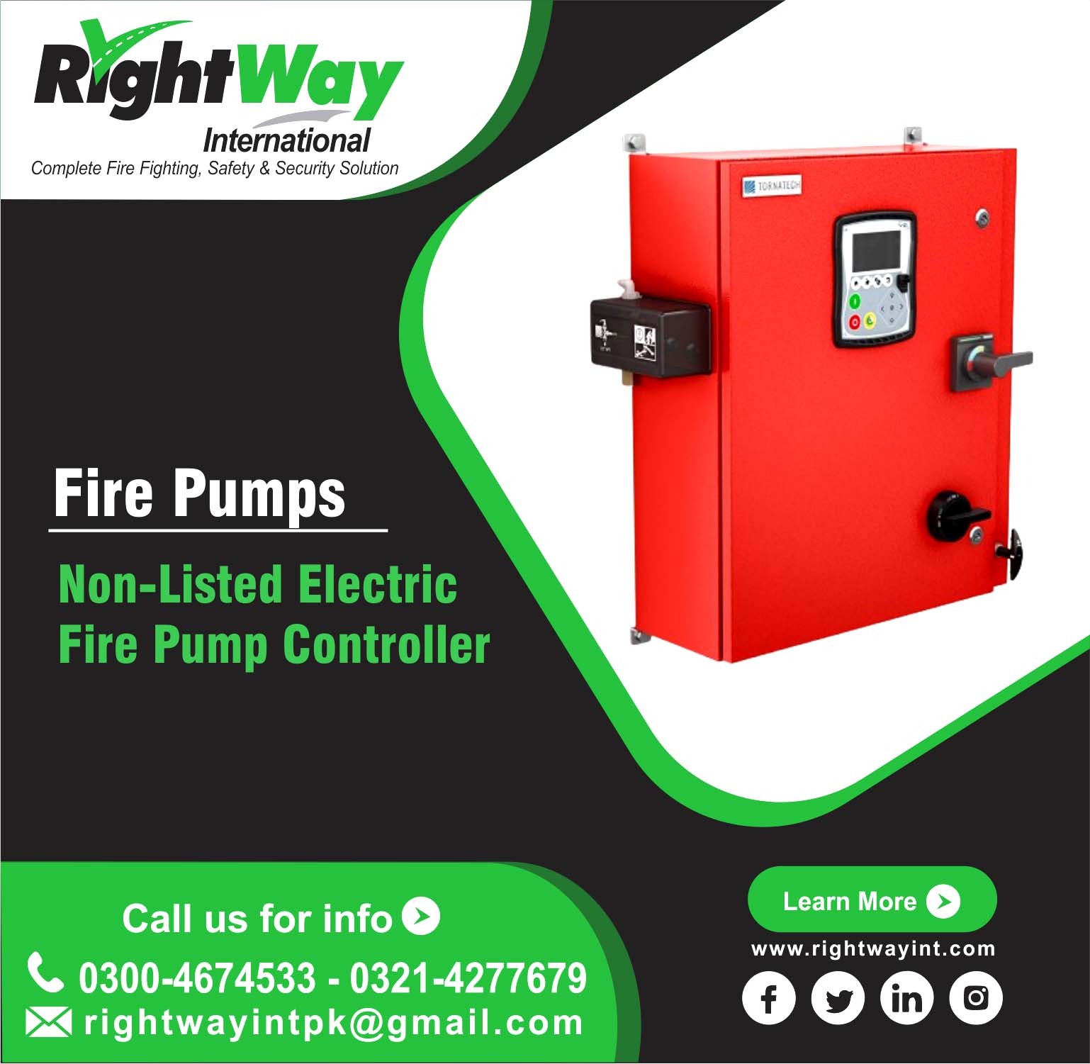 Non-Listed Electric Fire Pump Controller