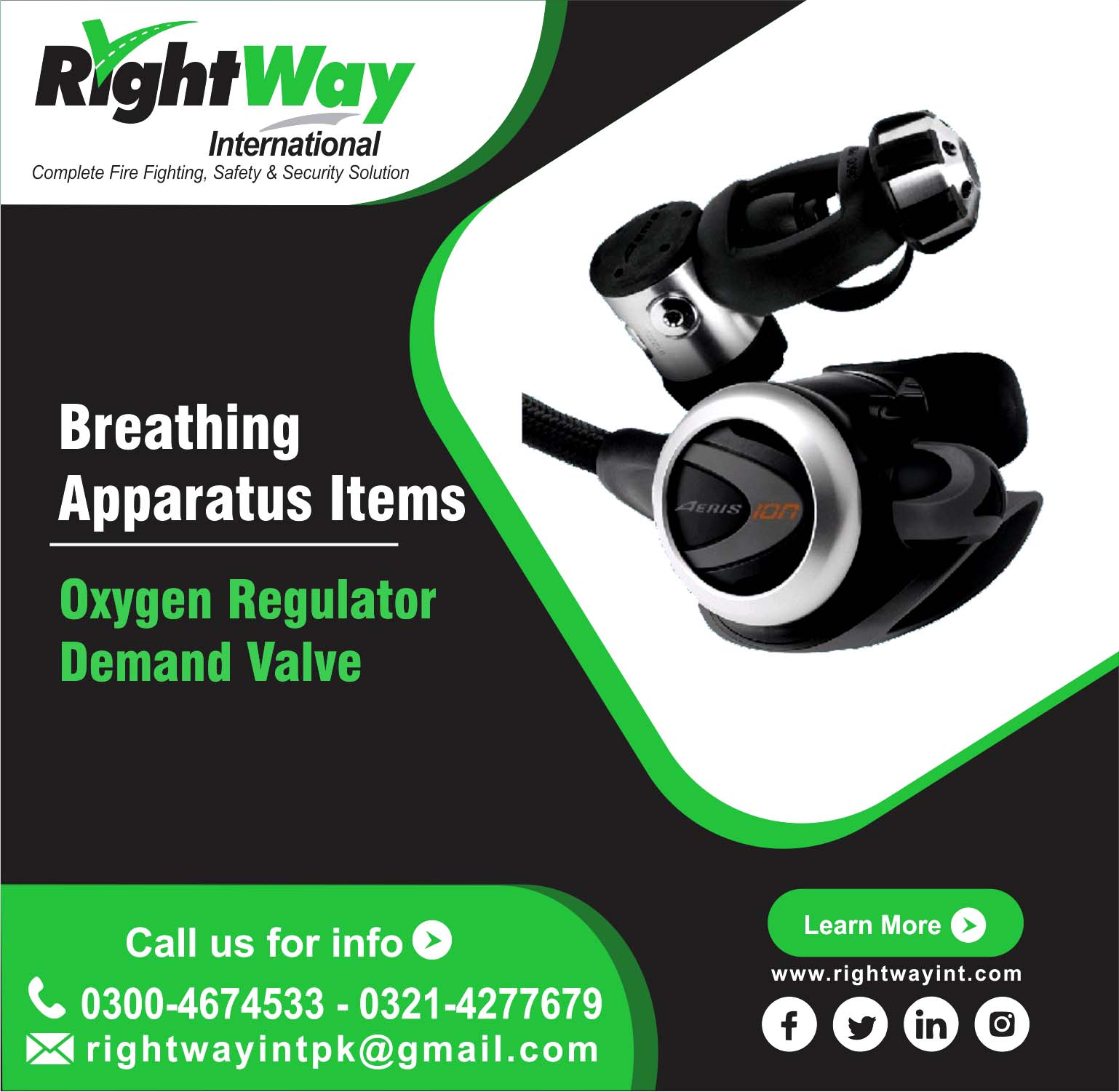 Oxygen Regulator Demand Valve