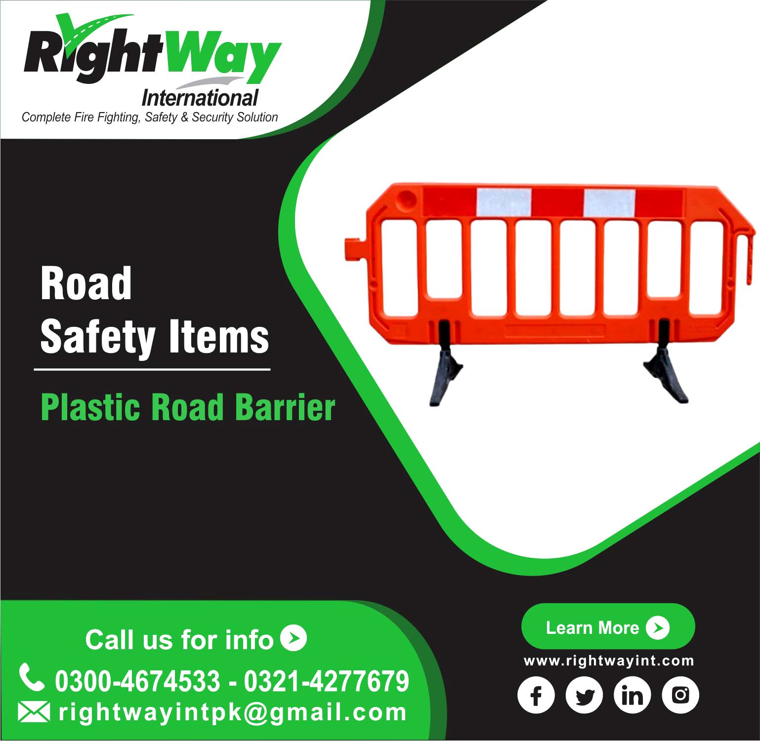 Plastic Road Barrier