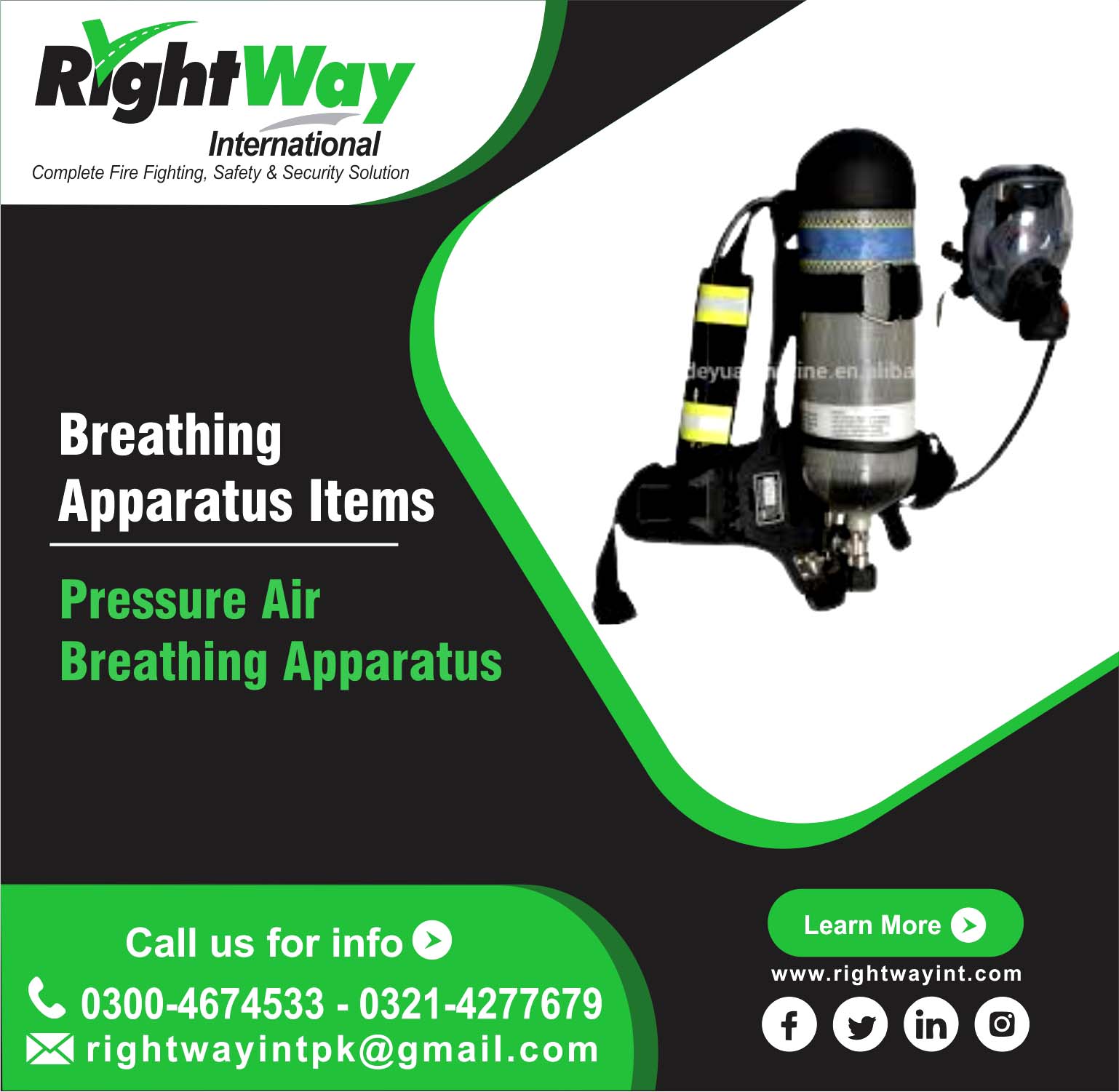 Pressure Air Breathing Apparatus