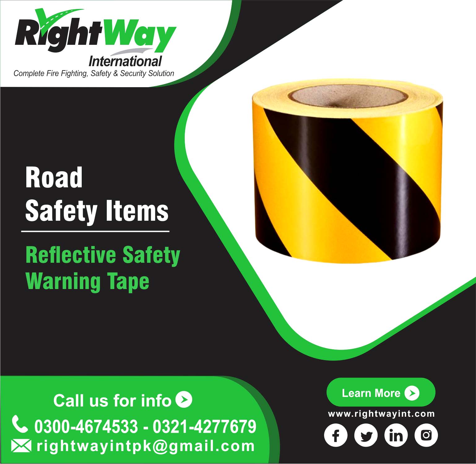 Reflective Safety Warning Tape