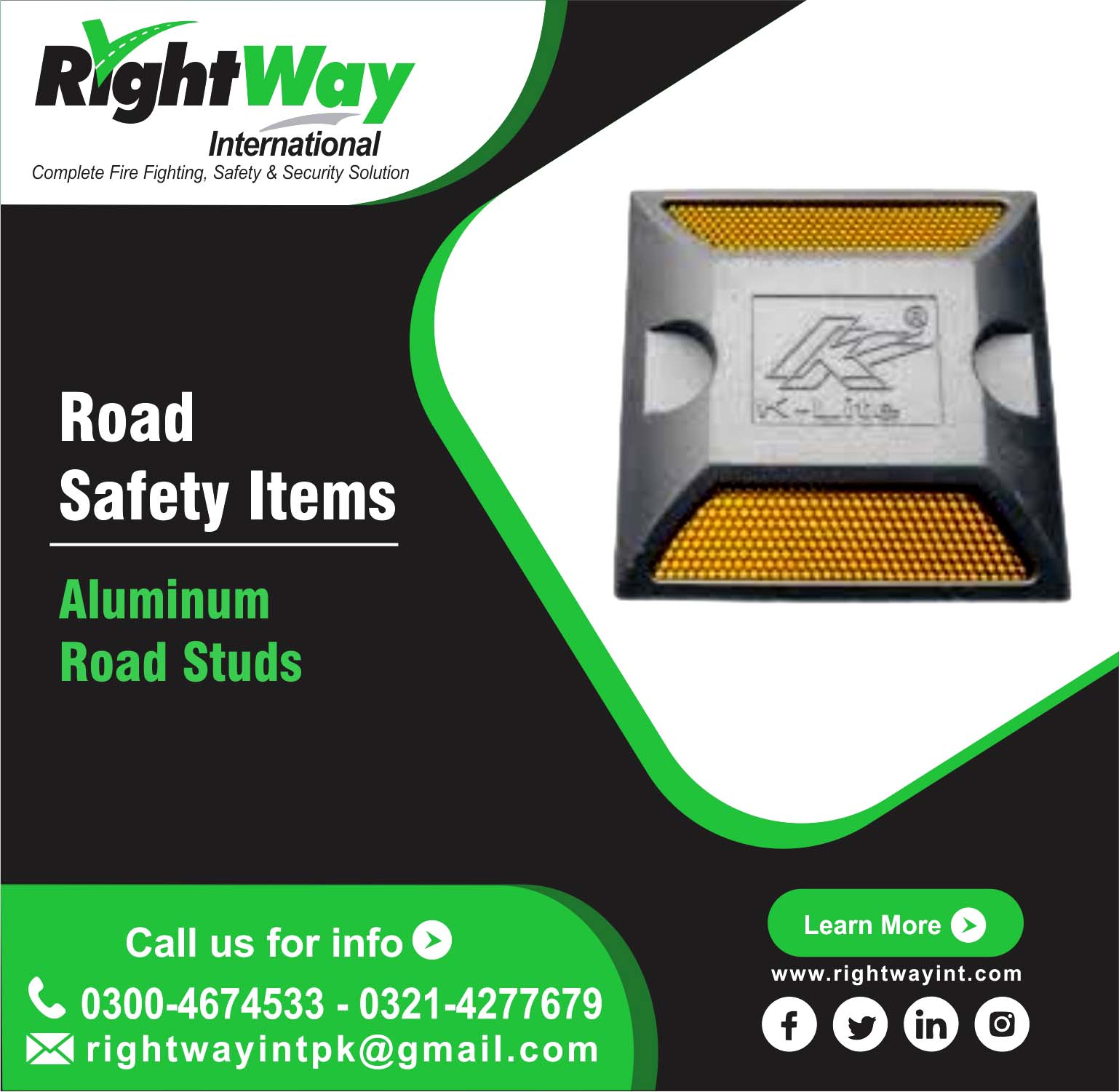 Aluminum Road Stud