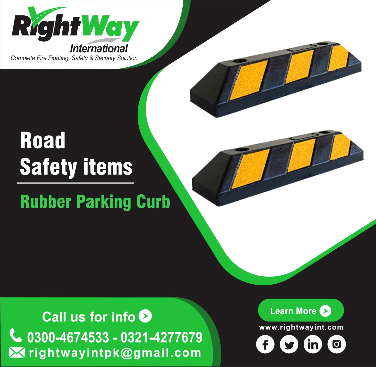 Rubber Parking Curb