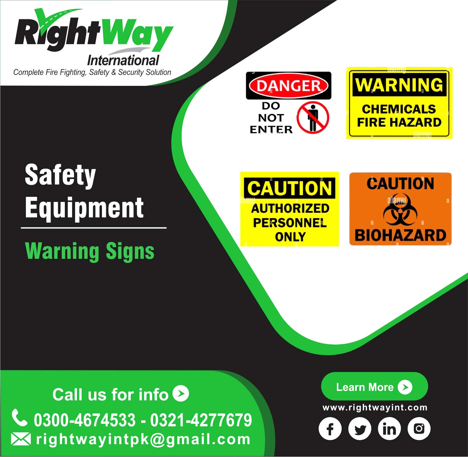 Warning and Danger Signs