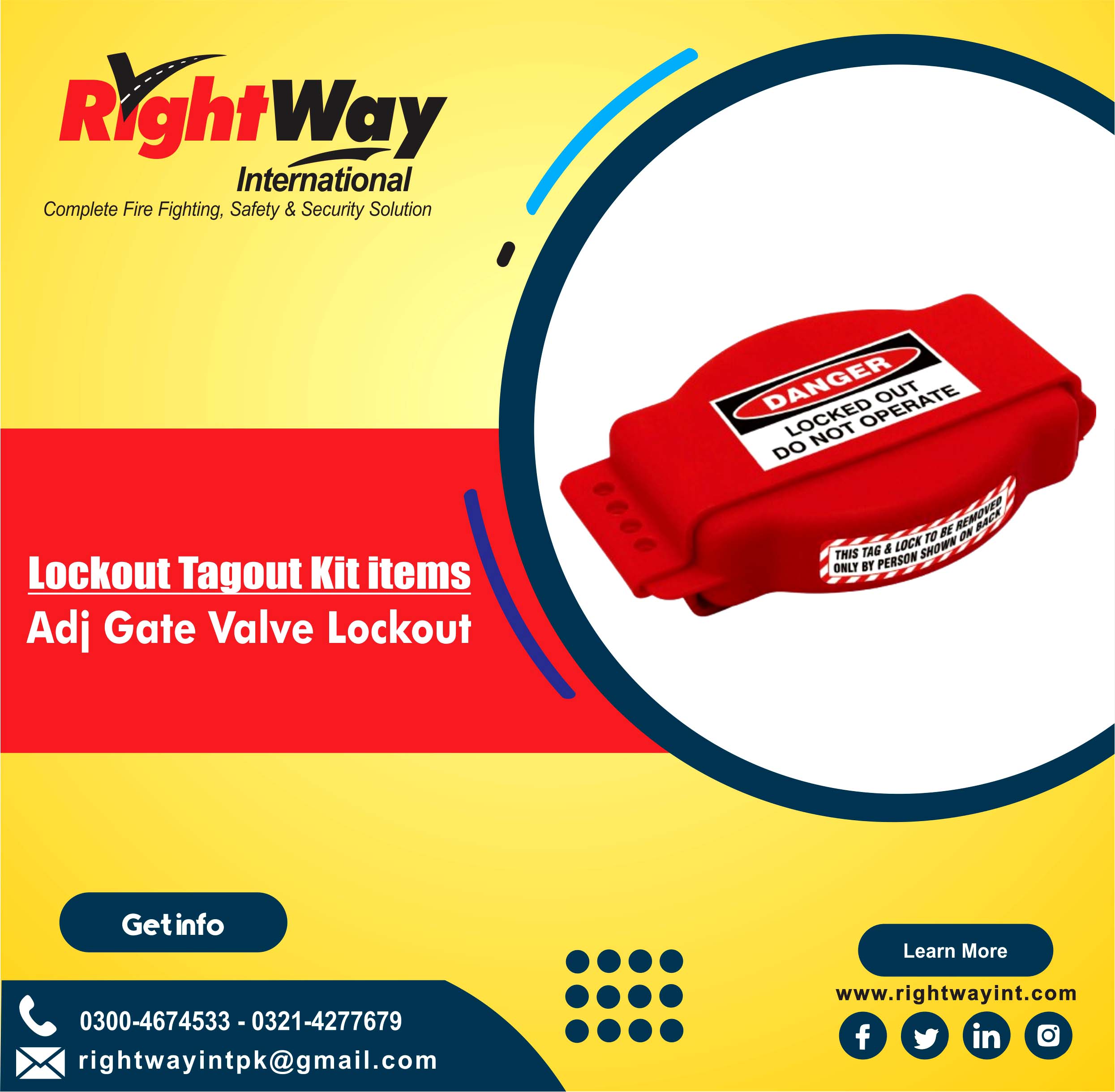 Adj Gate Valve Lockout