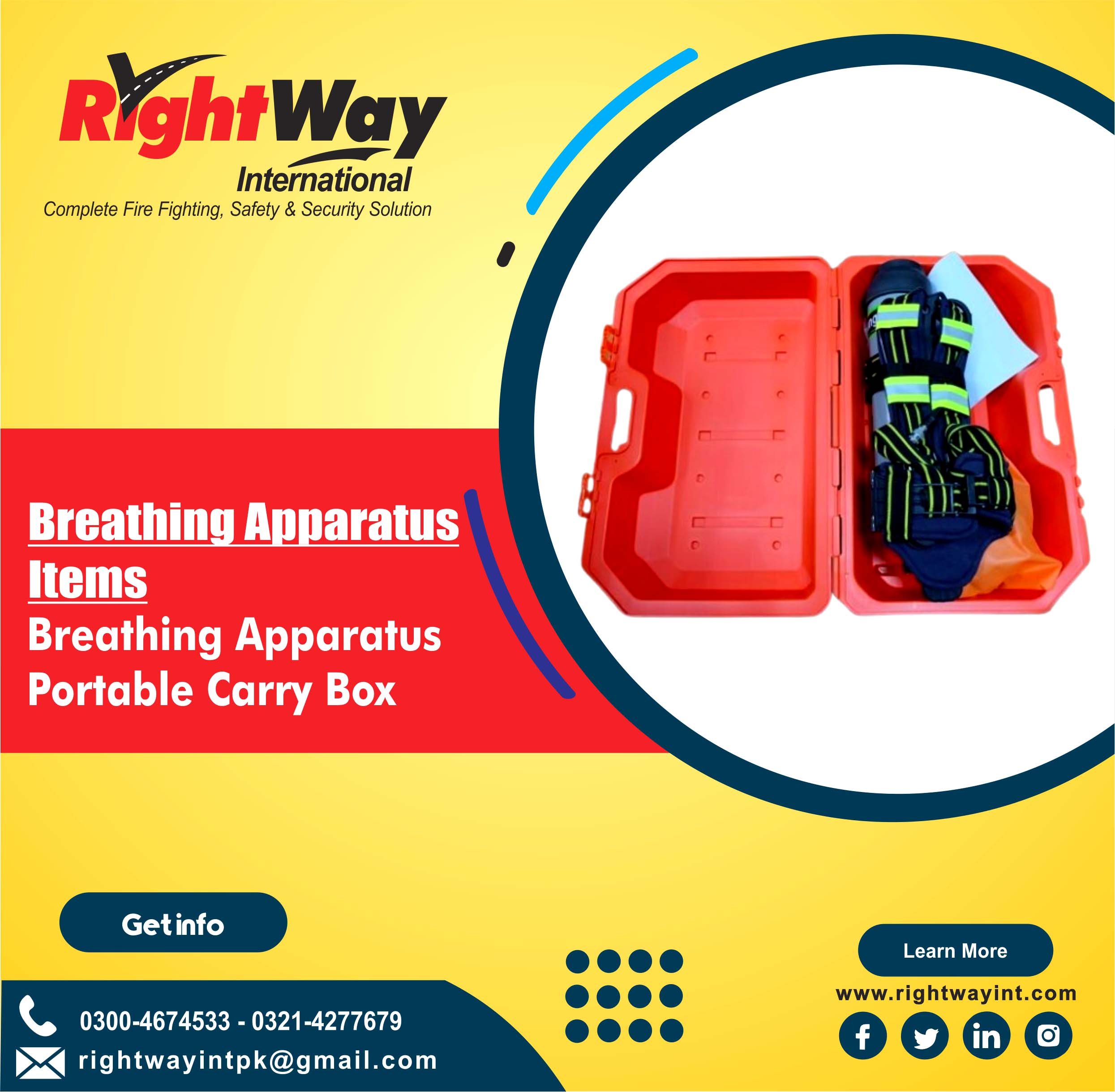 Breathing Apparatus Portable Carry Box