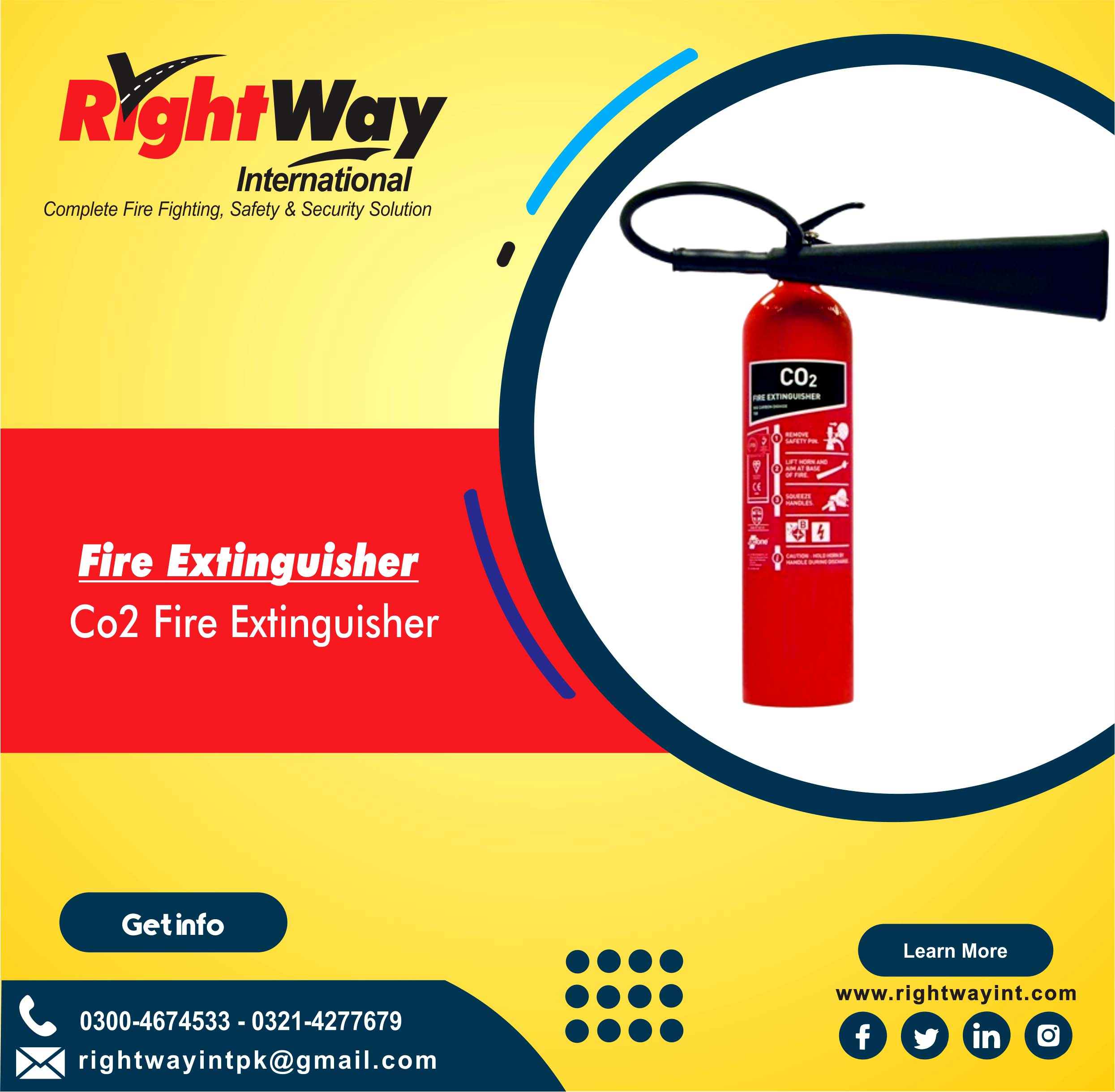 CO2 Fire Extinguisher uses