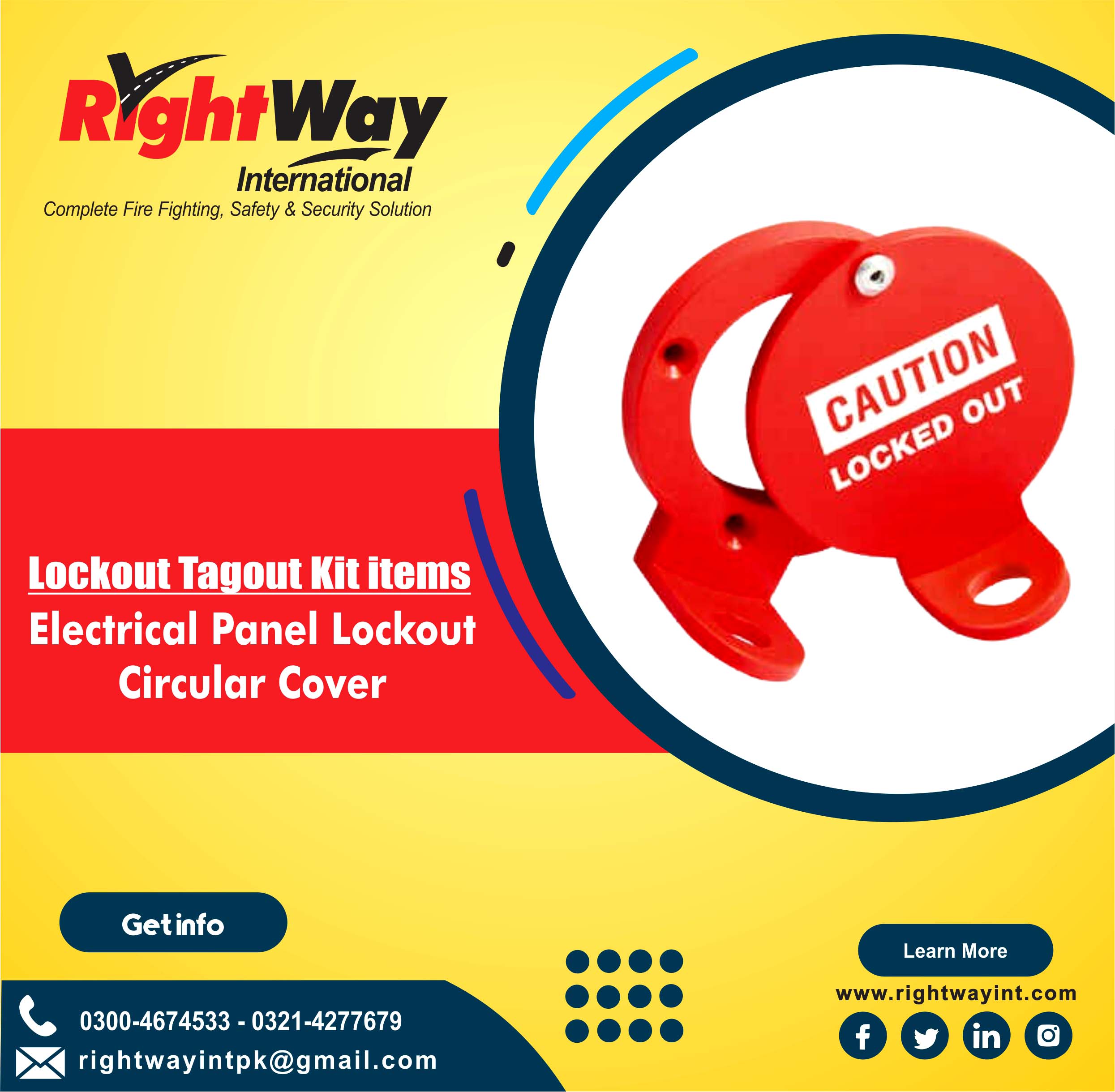 Electrical Panel Lockout - Circular Cover