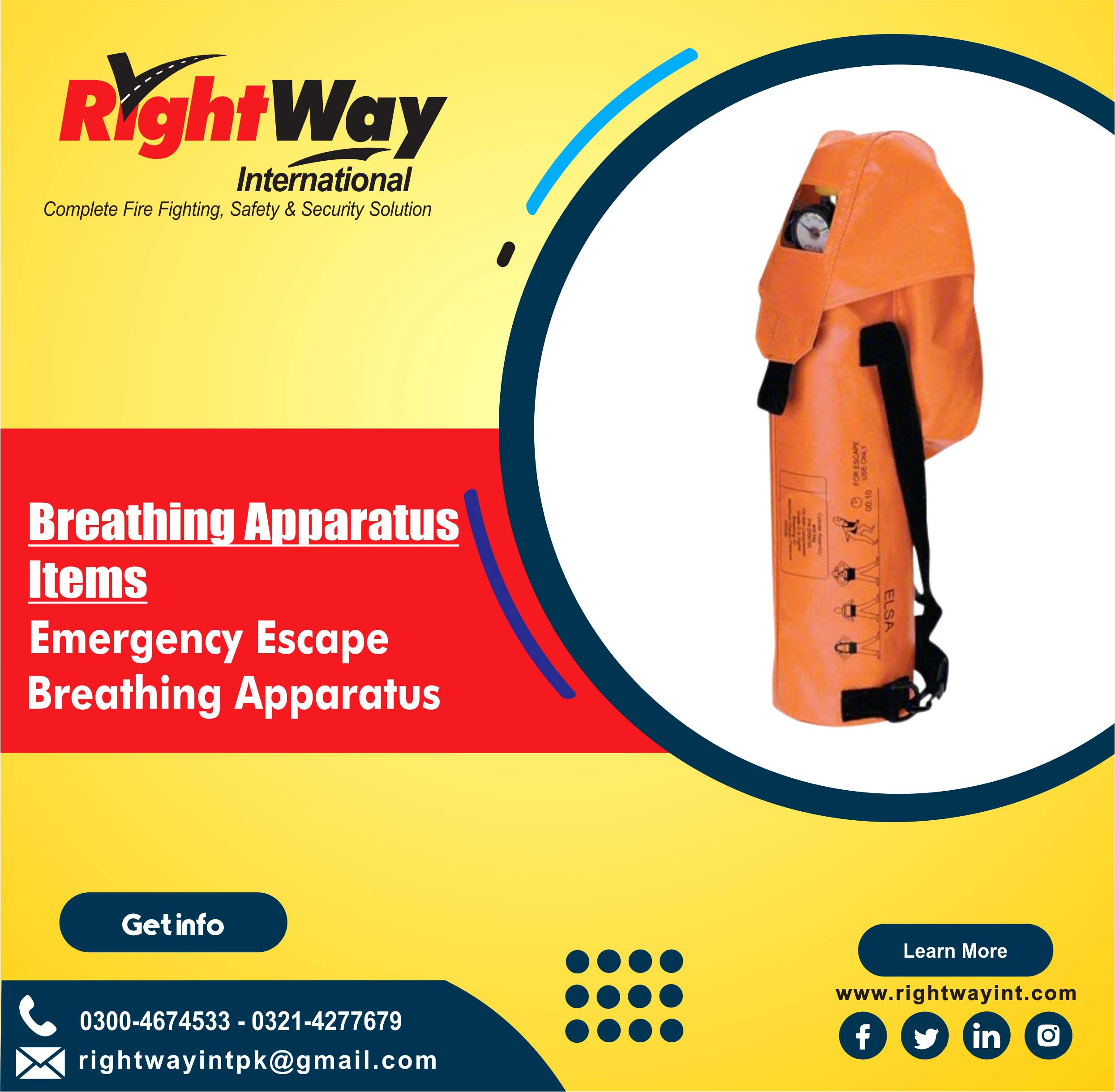 Emergency Escape Breathing Apparatus (EBA)