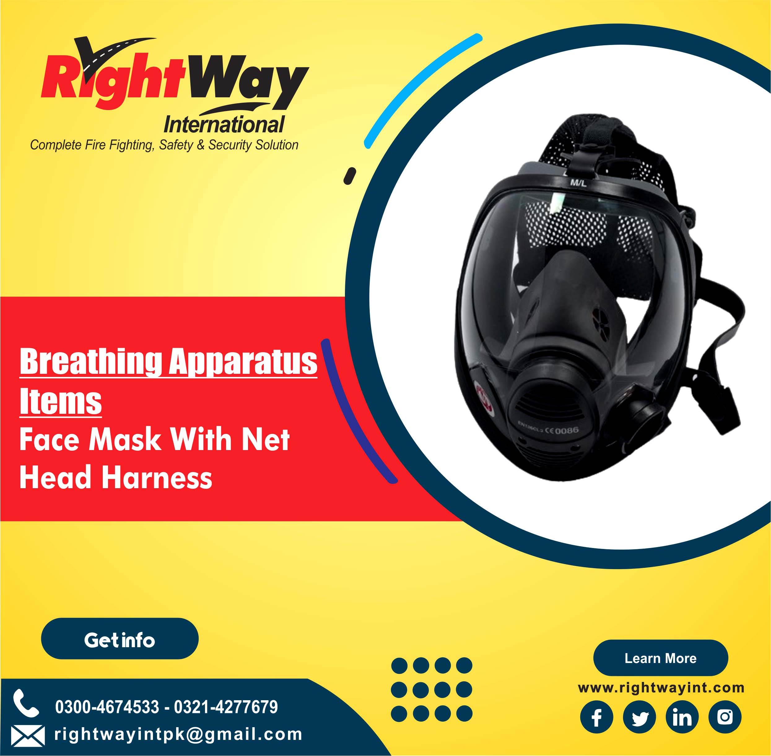 Face Mask With Net Head Harness
