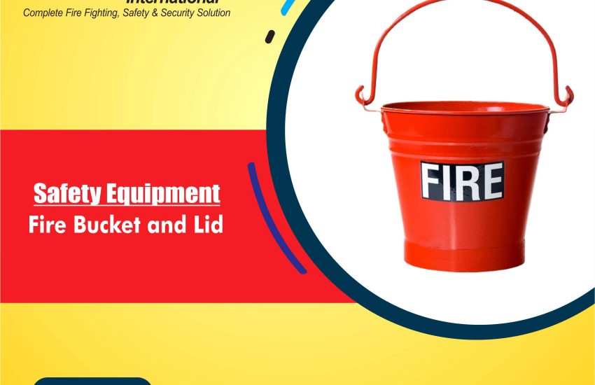 Fire Bucket and Lid – Metal