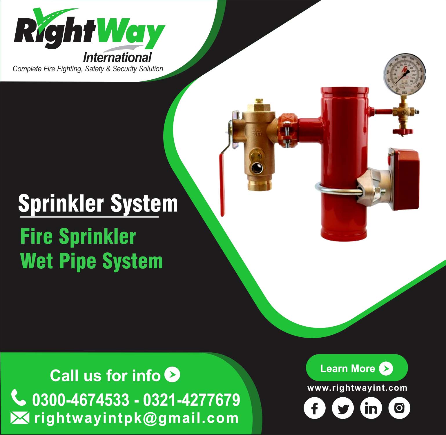 Fire Sprinkler Wet Pipe System
