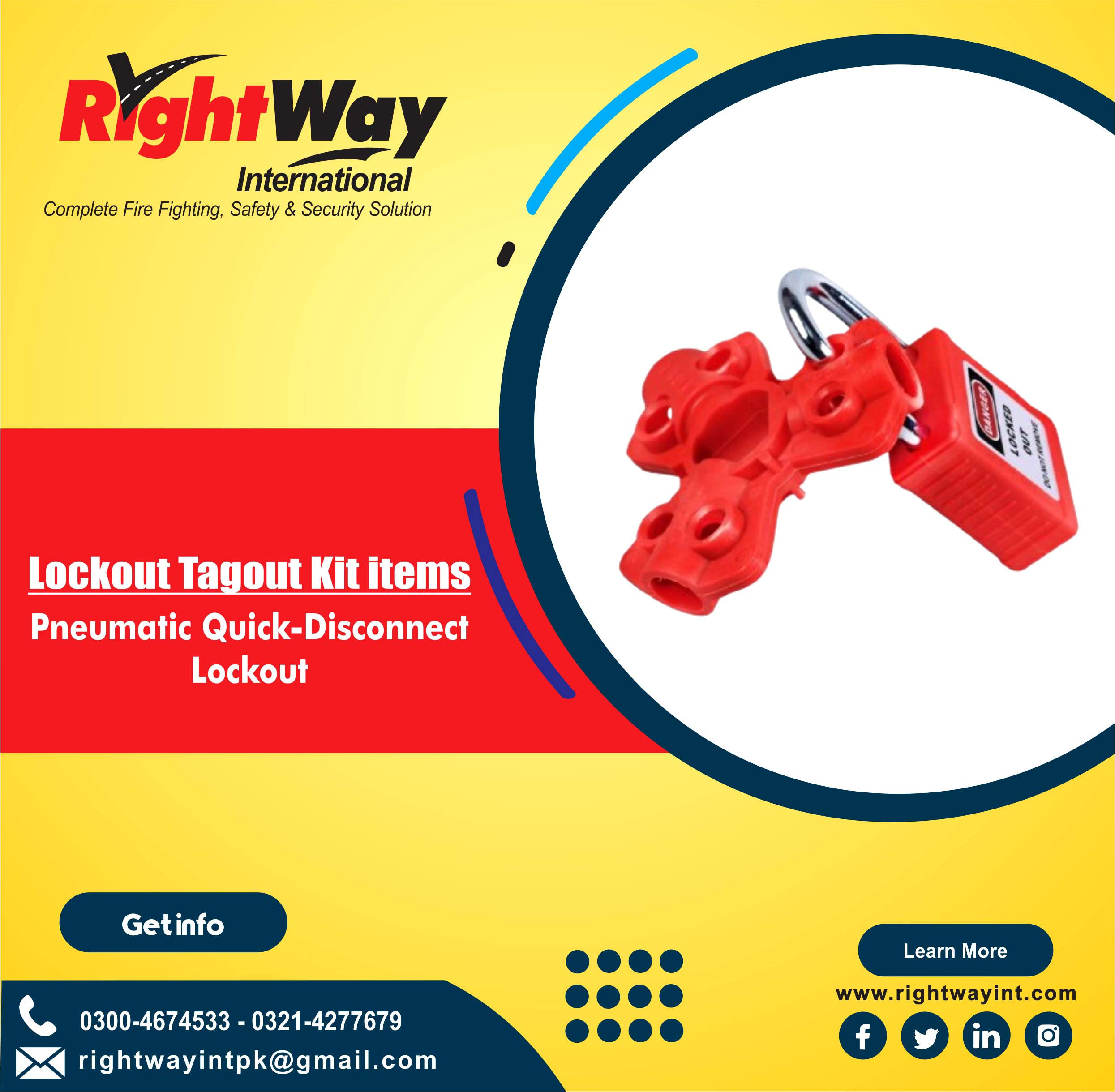 Pneumatic Quick-Disconnect Lockout
