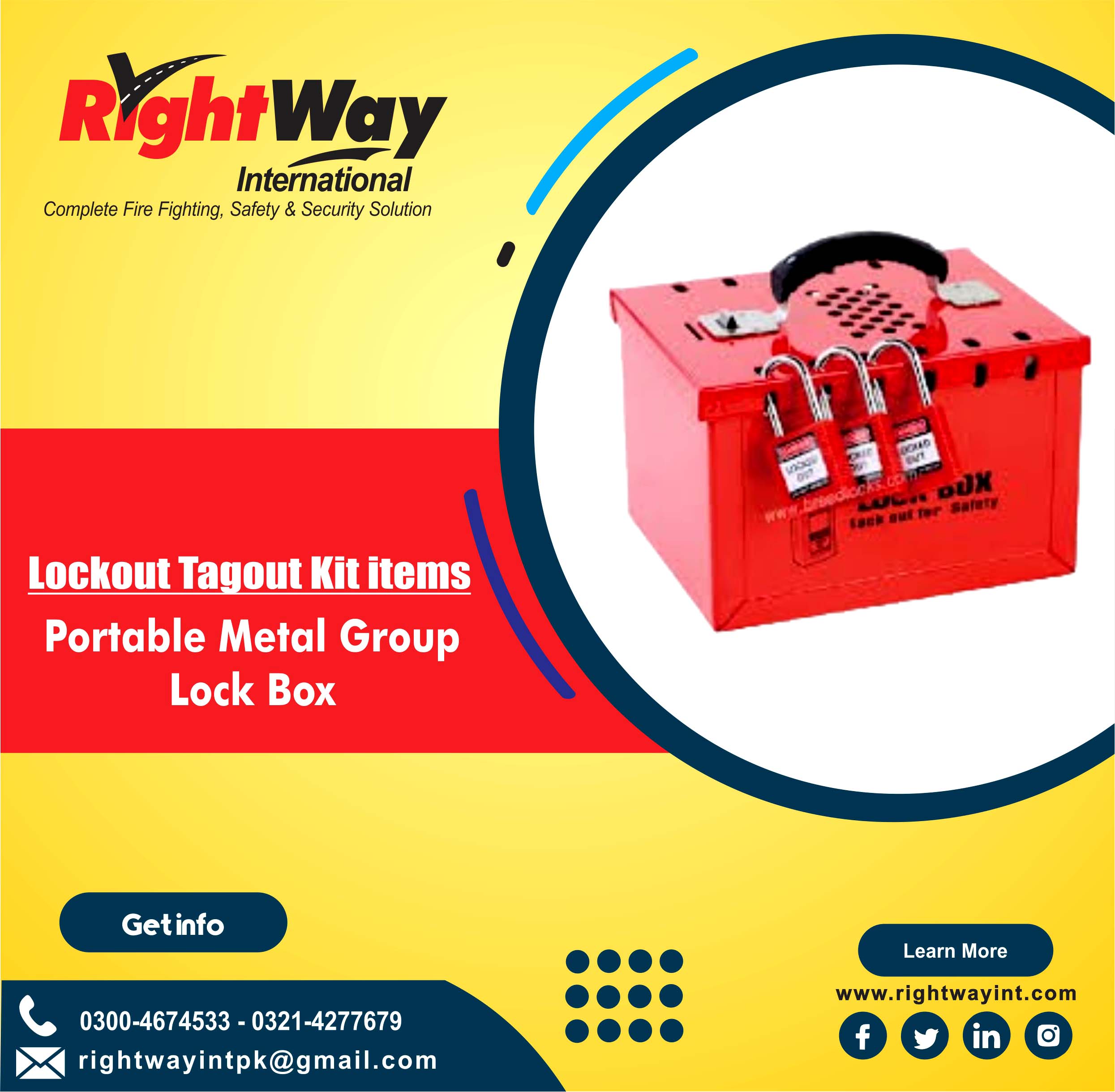 Portable Metal Group Lock Box