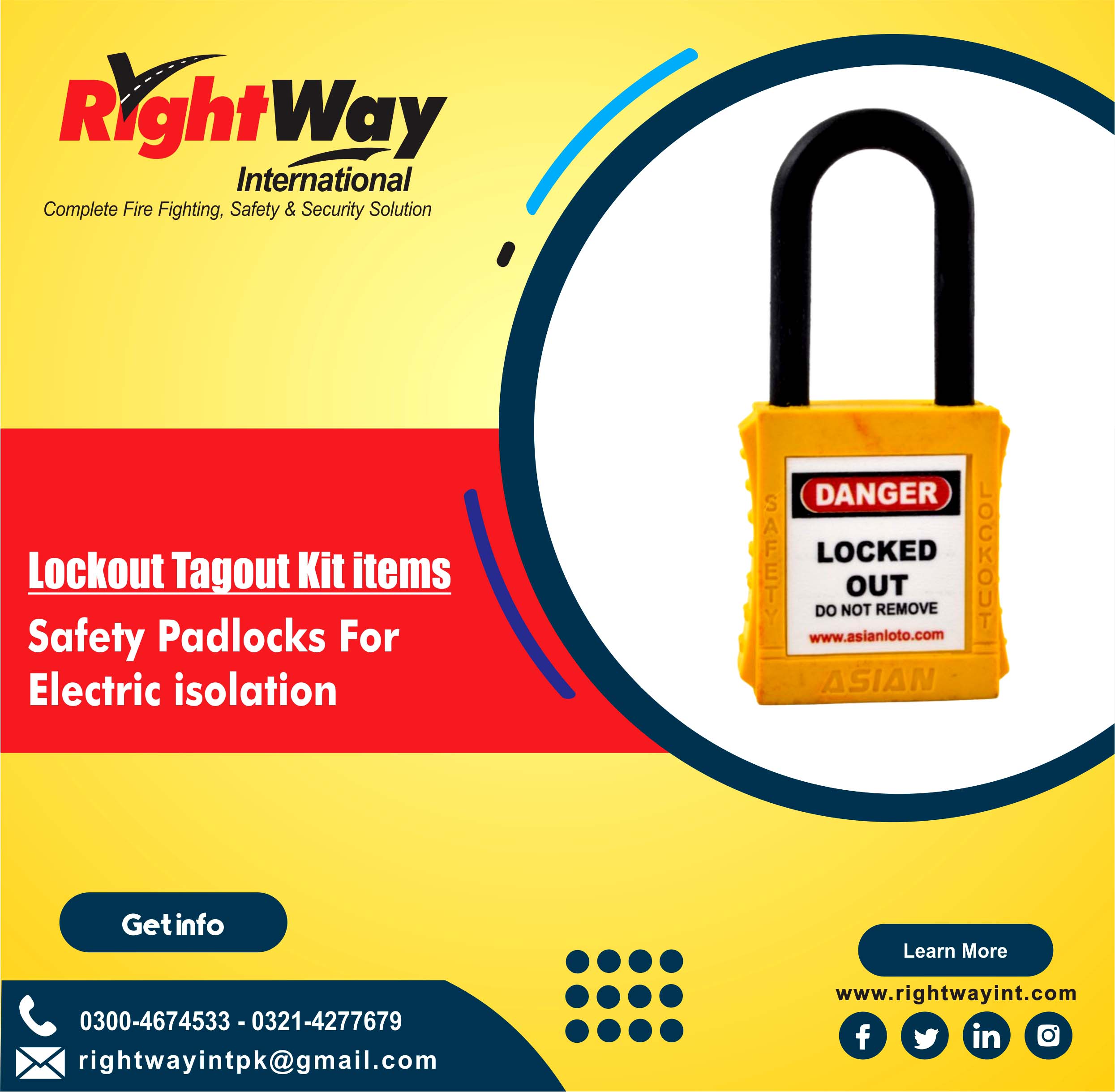 Safety Padlocks For Electric isolation
