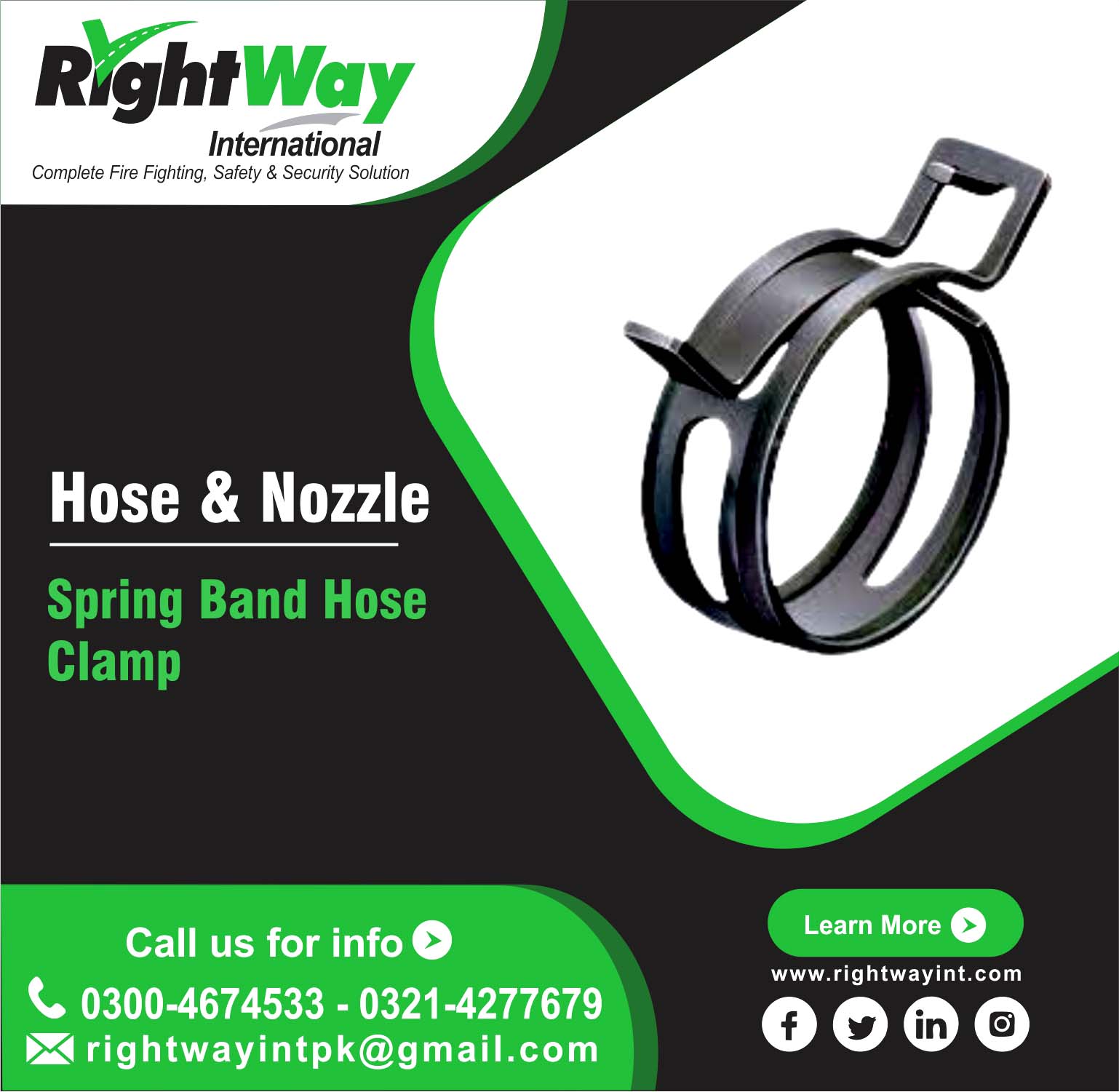 Spring Band Hose Clamp