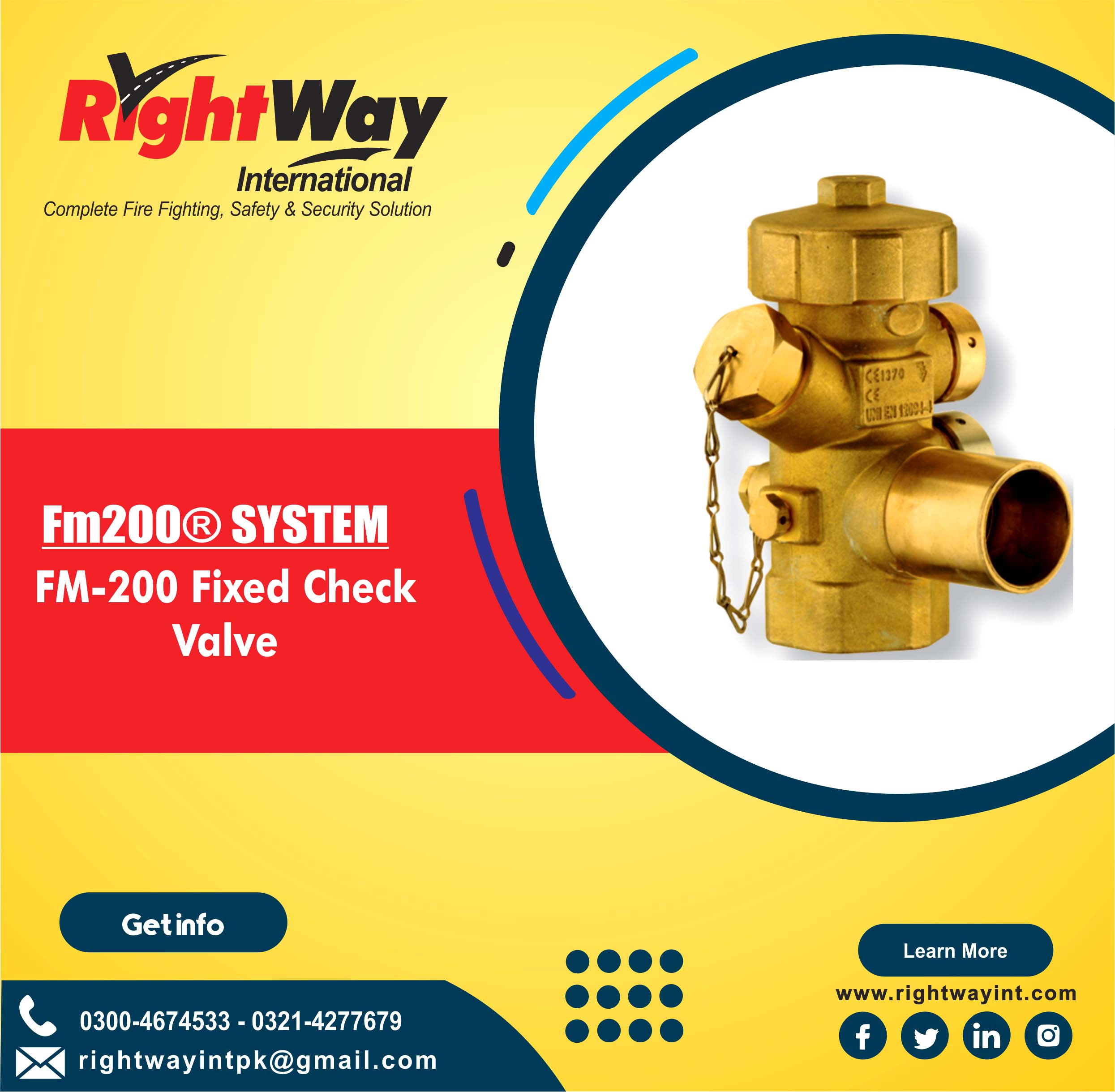 FM-200 Fixed Check Valve