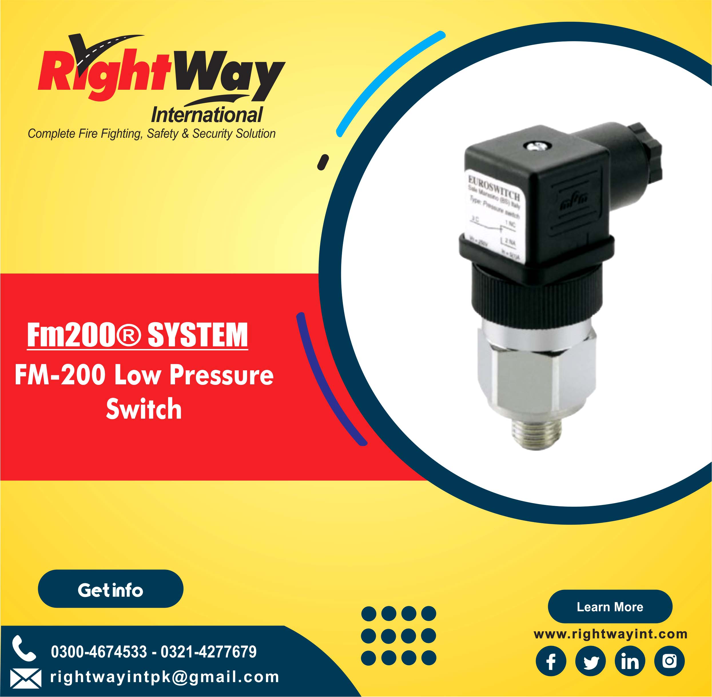 FM-200 Low Pressure Switch