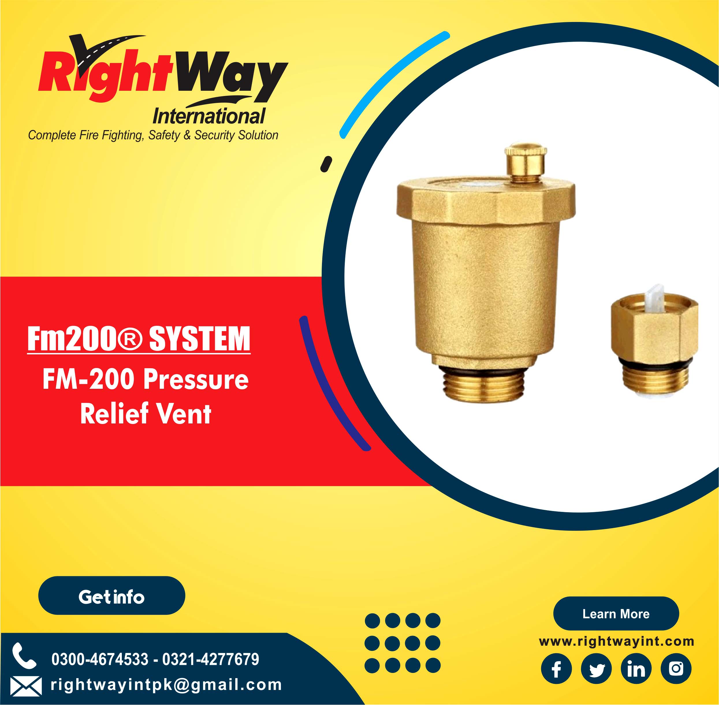 FM-200 Pressure Relief Vent