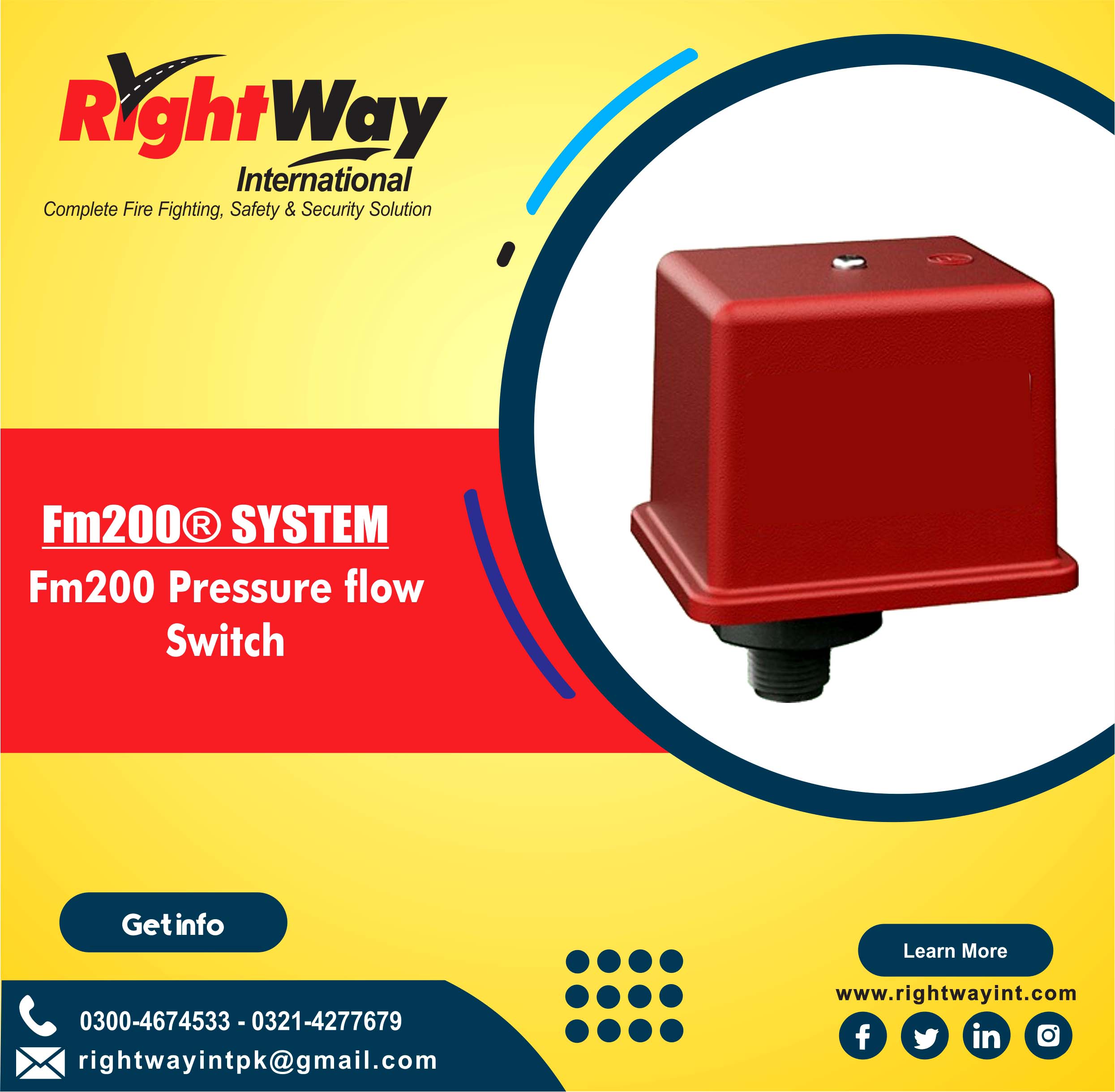 FM200 Pressure flow Switch