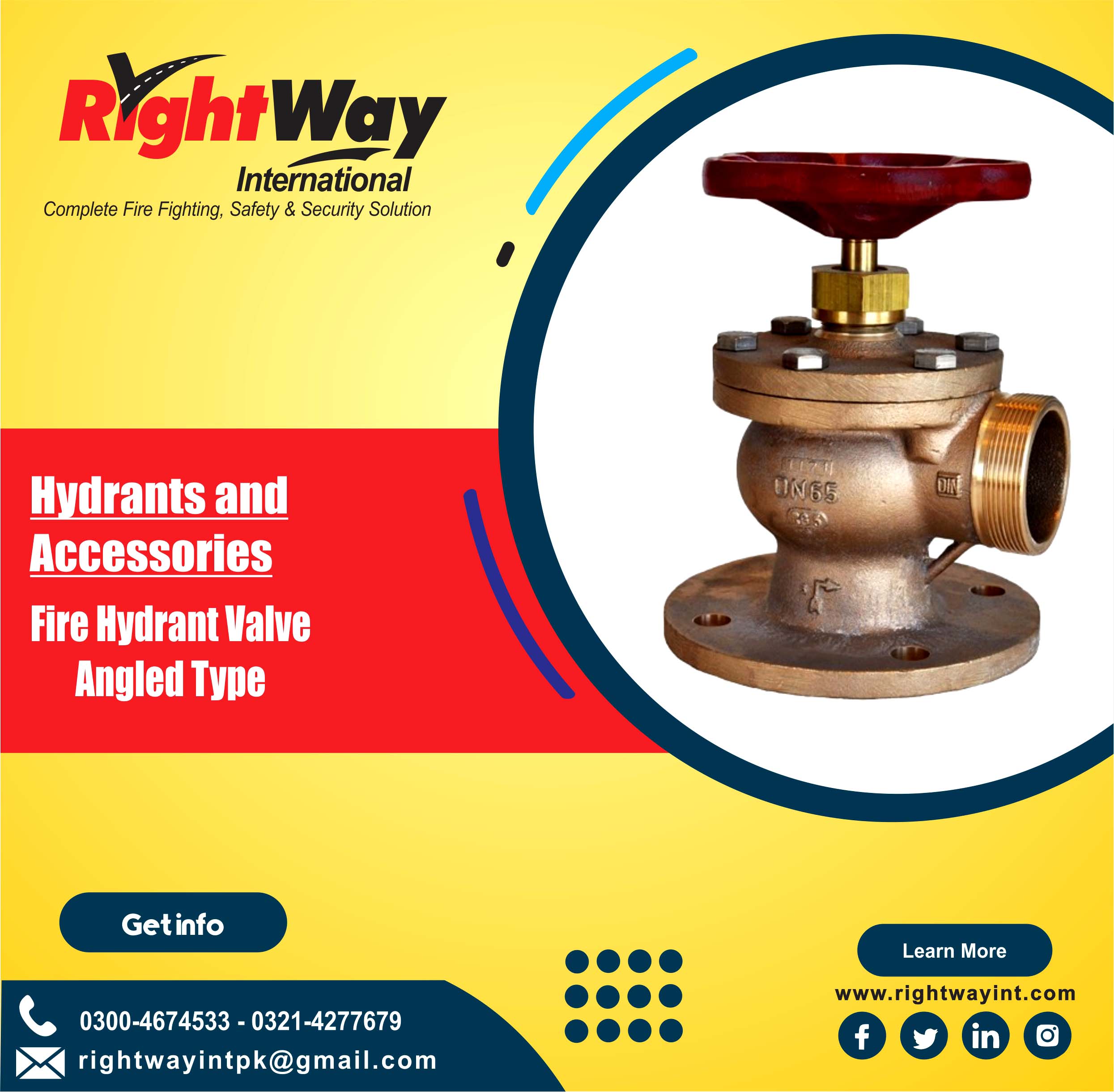 Fire Hydrant Valve Angled Type