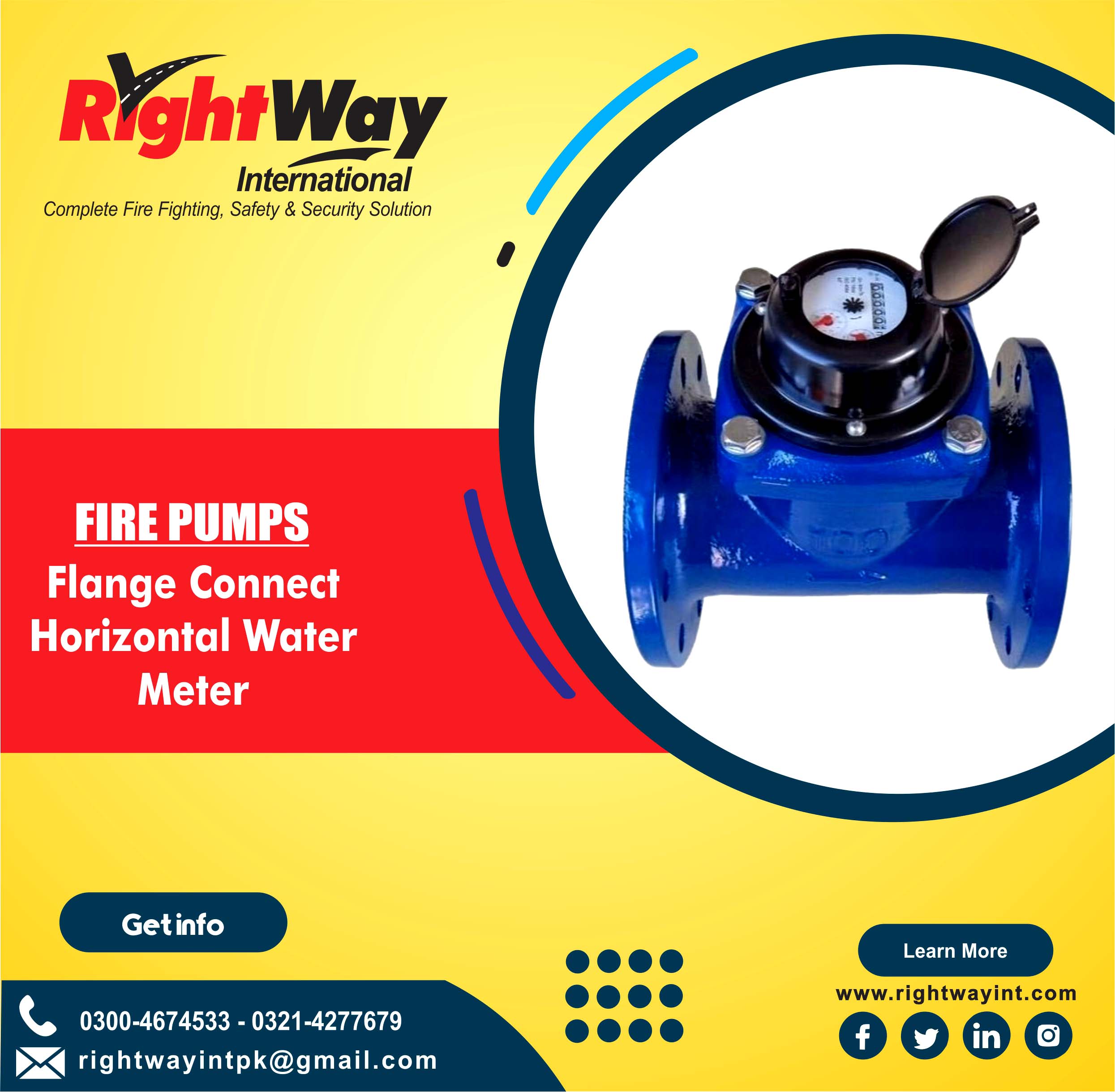 Flange Connect Horizontal Water Meter
