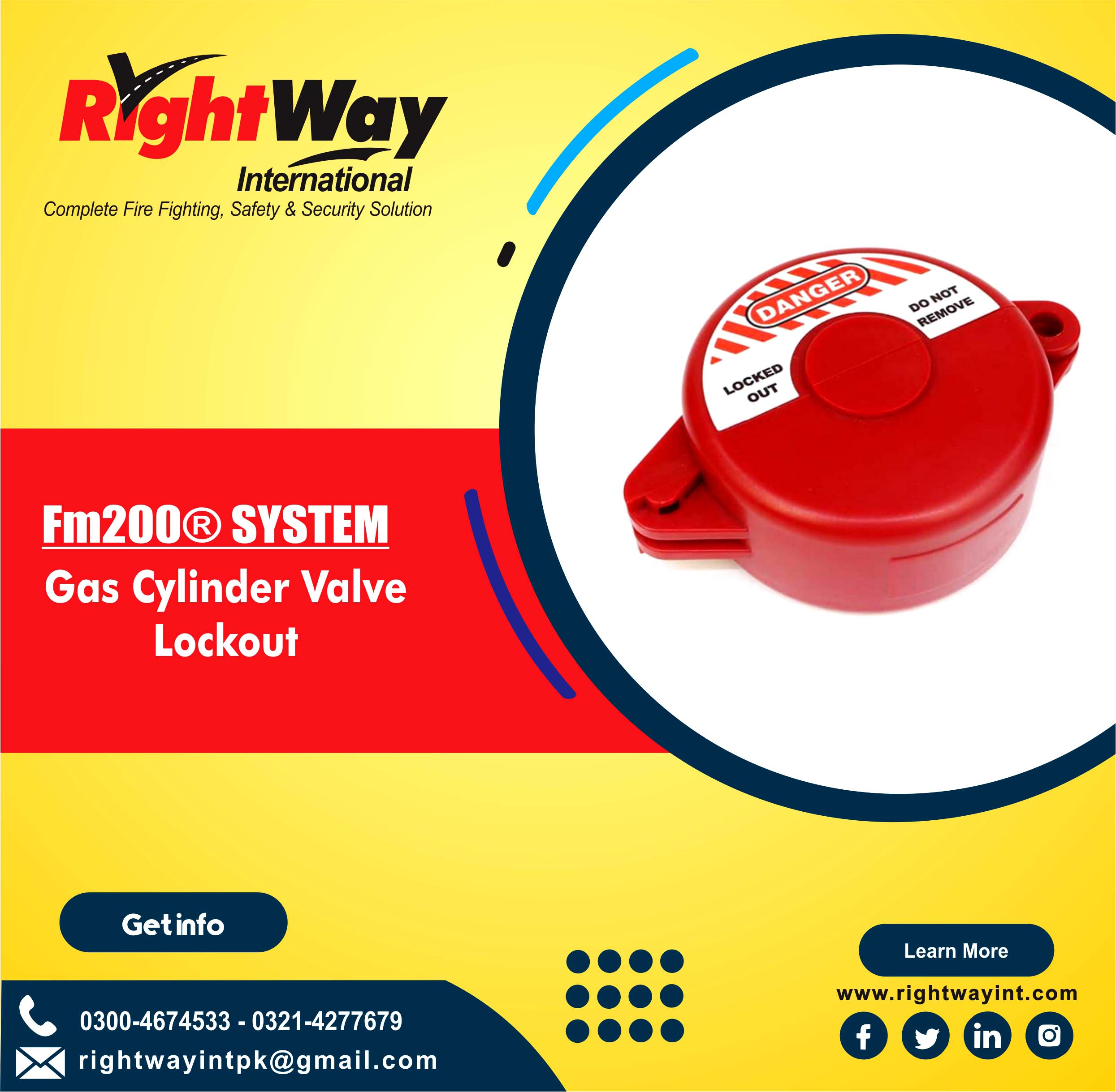 Gas Cylinder Valve Lockout
